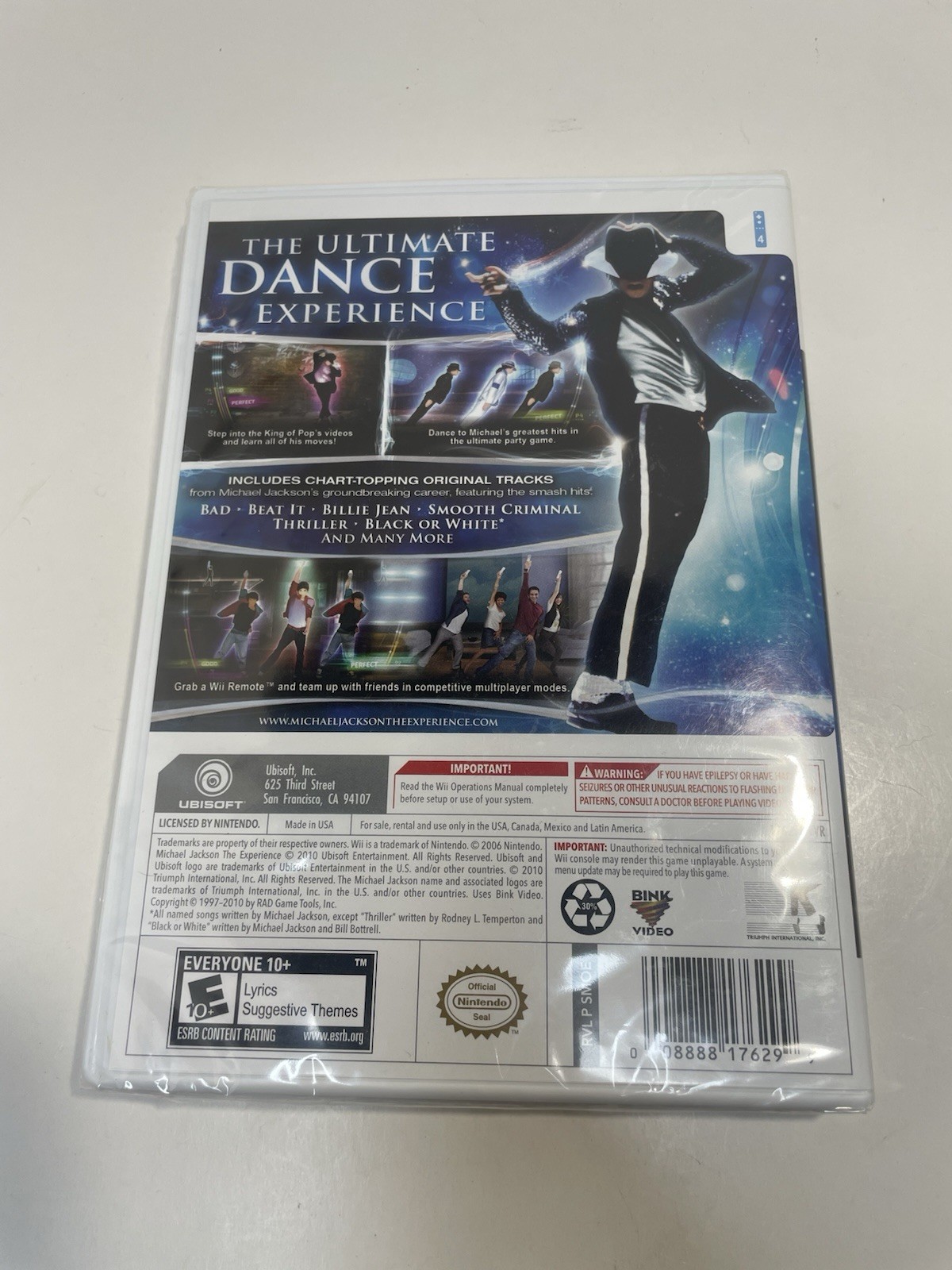 Nintendo Wii Michael Jackson The Experience New Sealed