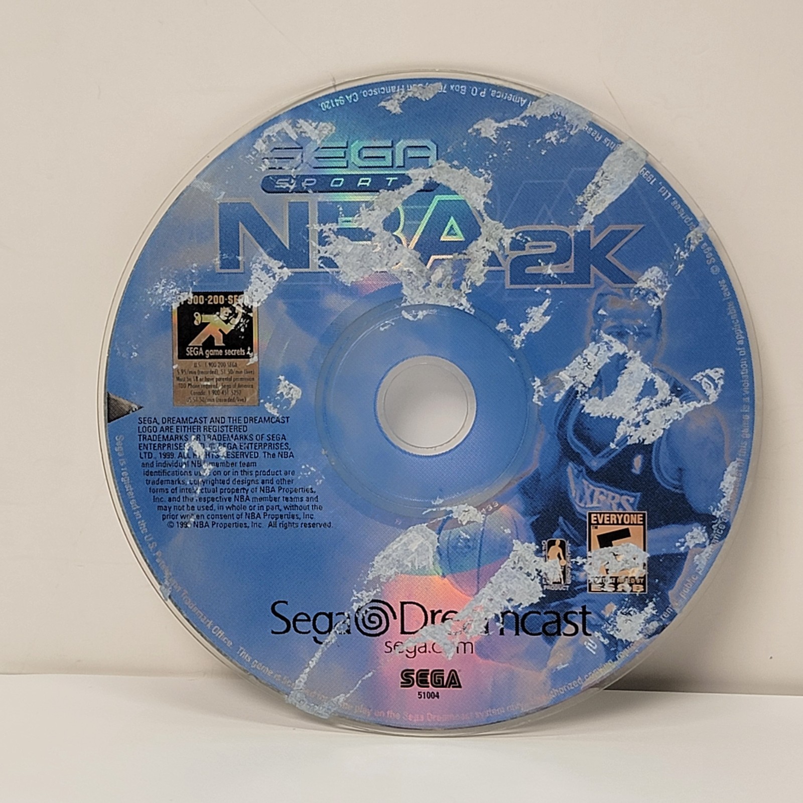NBA 2K Sega Sports (Sega DreamCast) Loose Disk Tested and Working