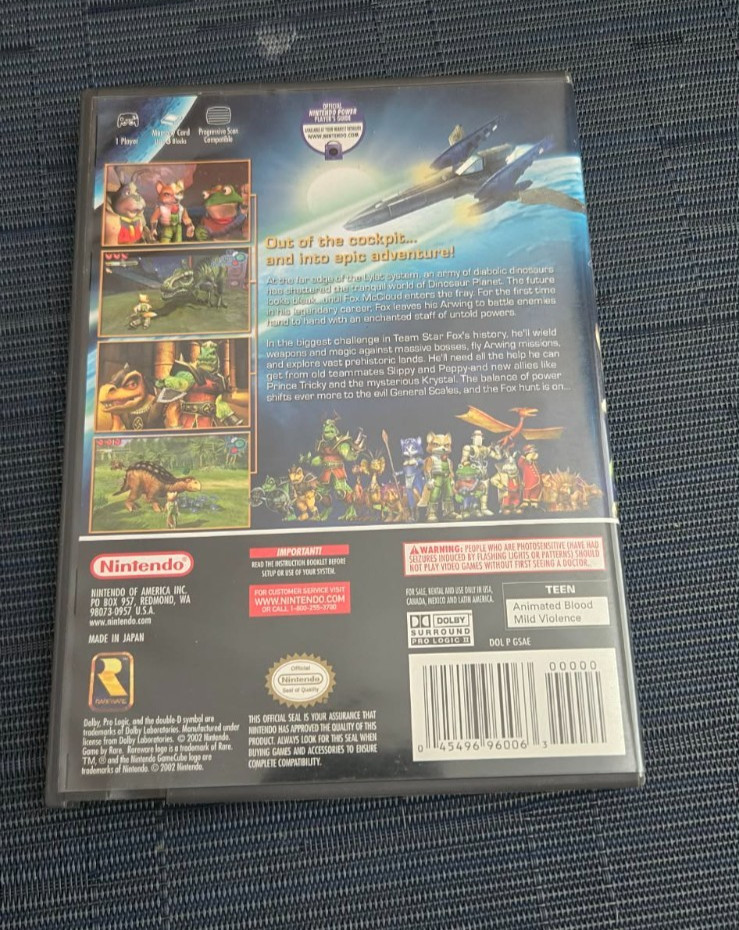 Star Fox Adventures Nintendo GameCube CIB Complete Tested Authentic Manual