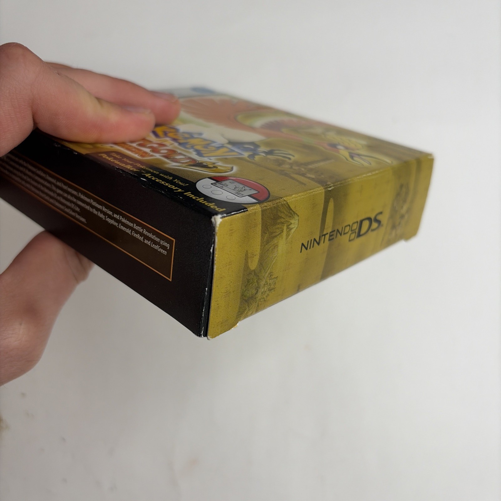 NICE Pokemon Heartgold Version DS Complete Big Box Pokewalker Authentic Tested!