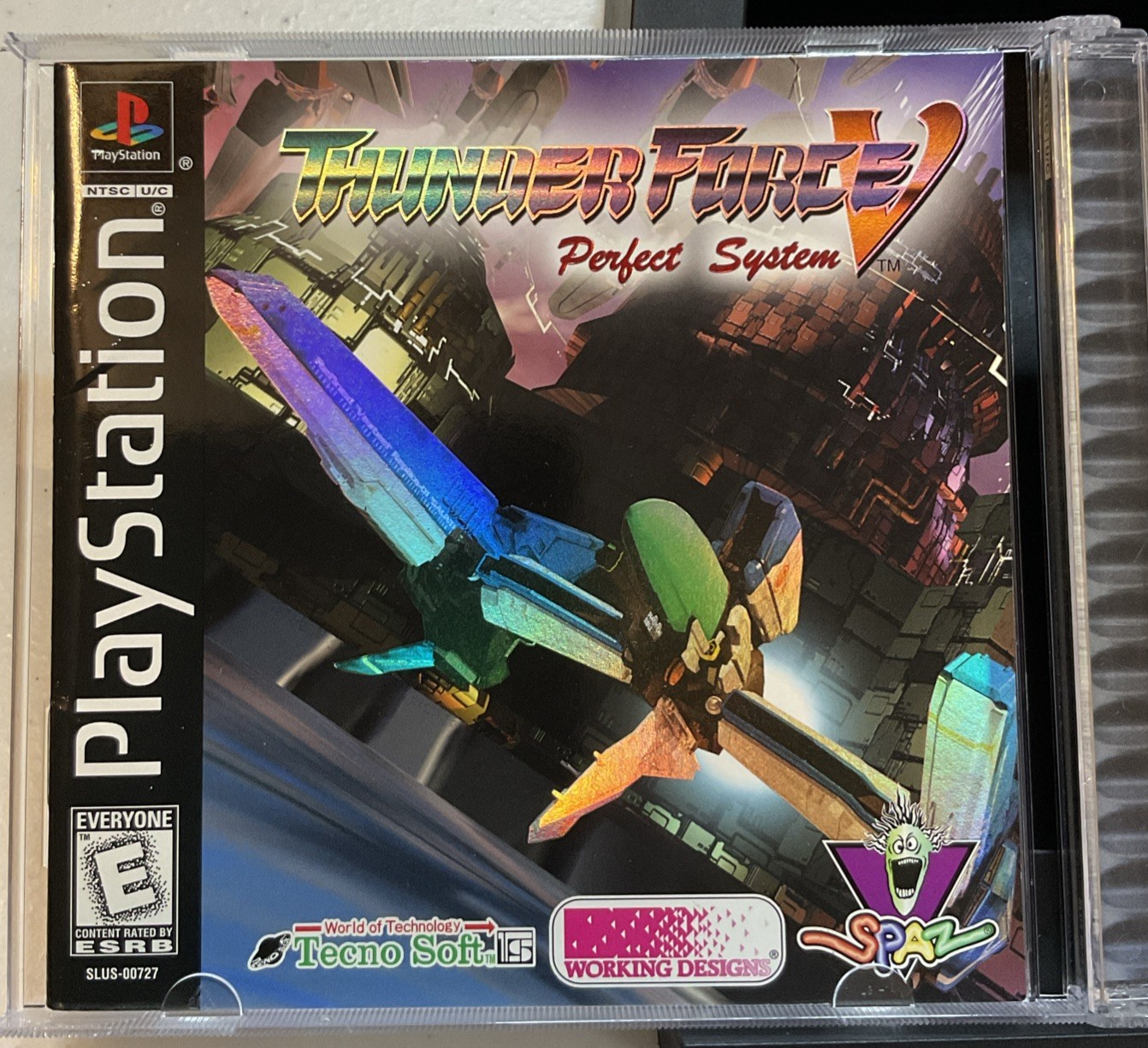 Thunder Force V: Perfect System (Sony PlayStation 1, 1998) Complete!