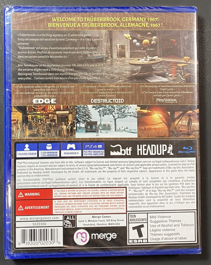 Truberbrook (PS4) NEW