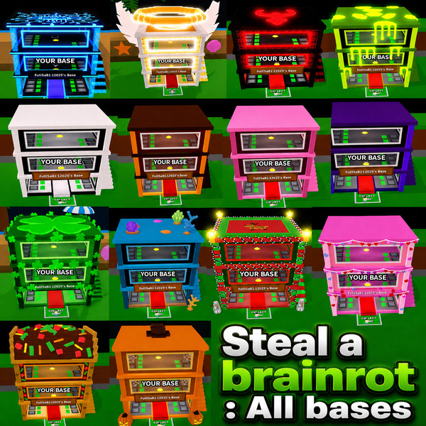 🧠💥 Steal a Brainrot | Rebirth 16 | All 14 Bases Unlocked