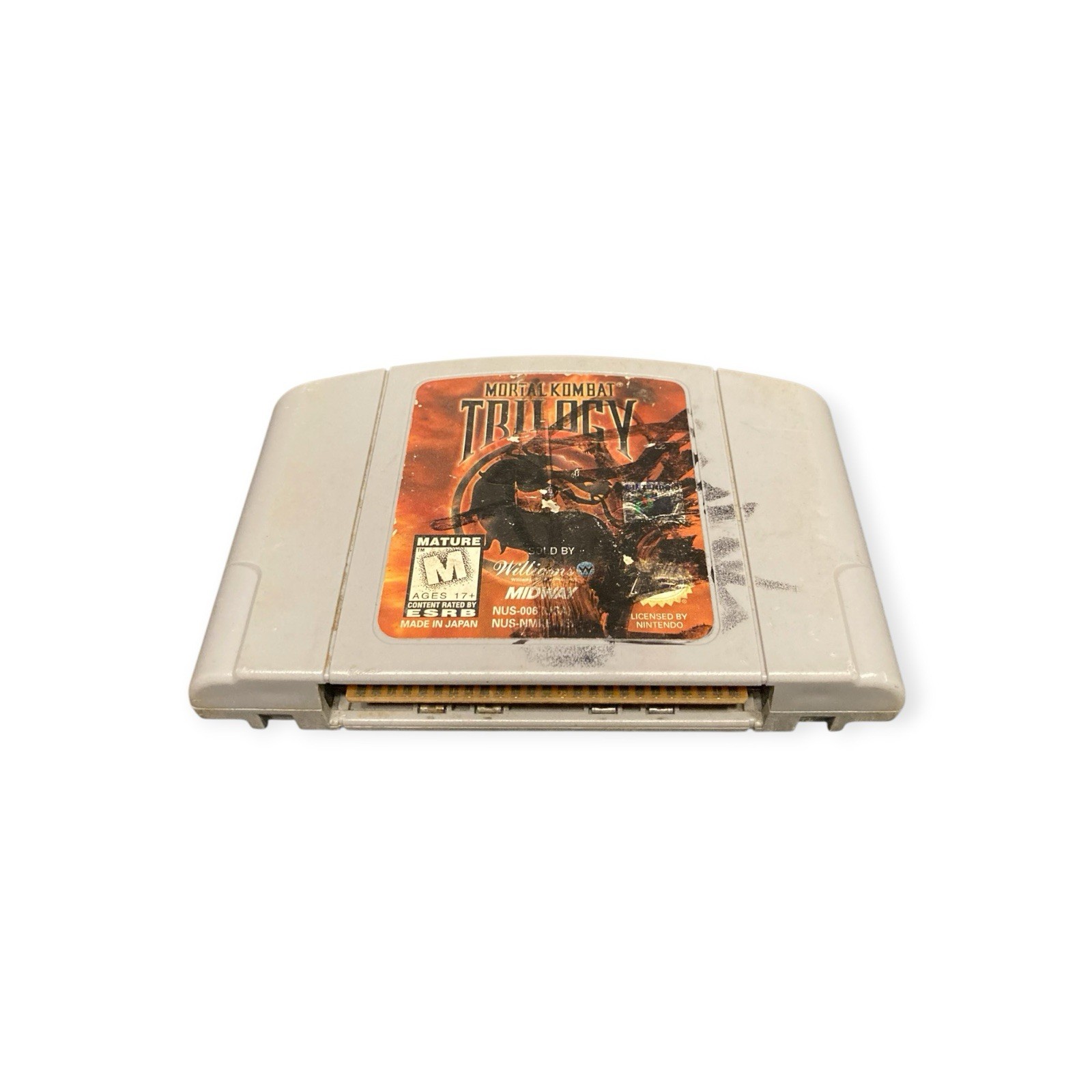 Mortal Kombat Trilogy Nintendo 64 N64 game Cartridge Only authentic tested works