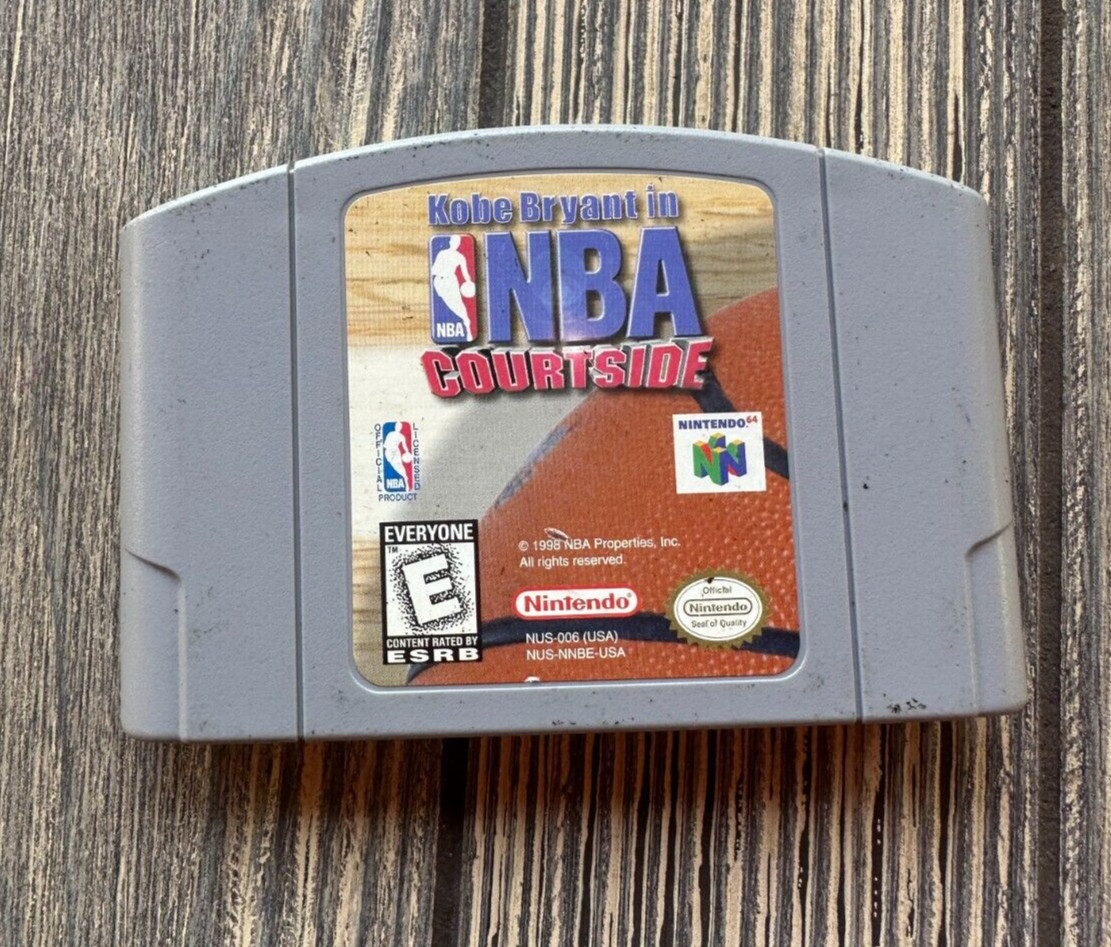 Kobe Bryant in NBA Courtside Nintendo 64 N64 Cartridge ONLY Model# NUS-006