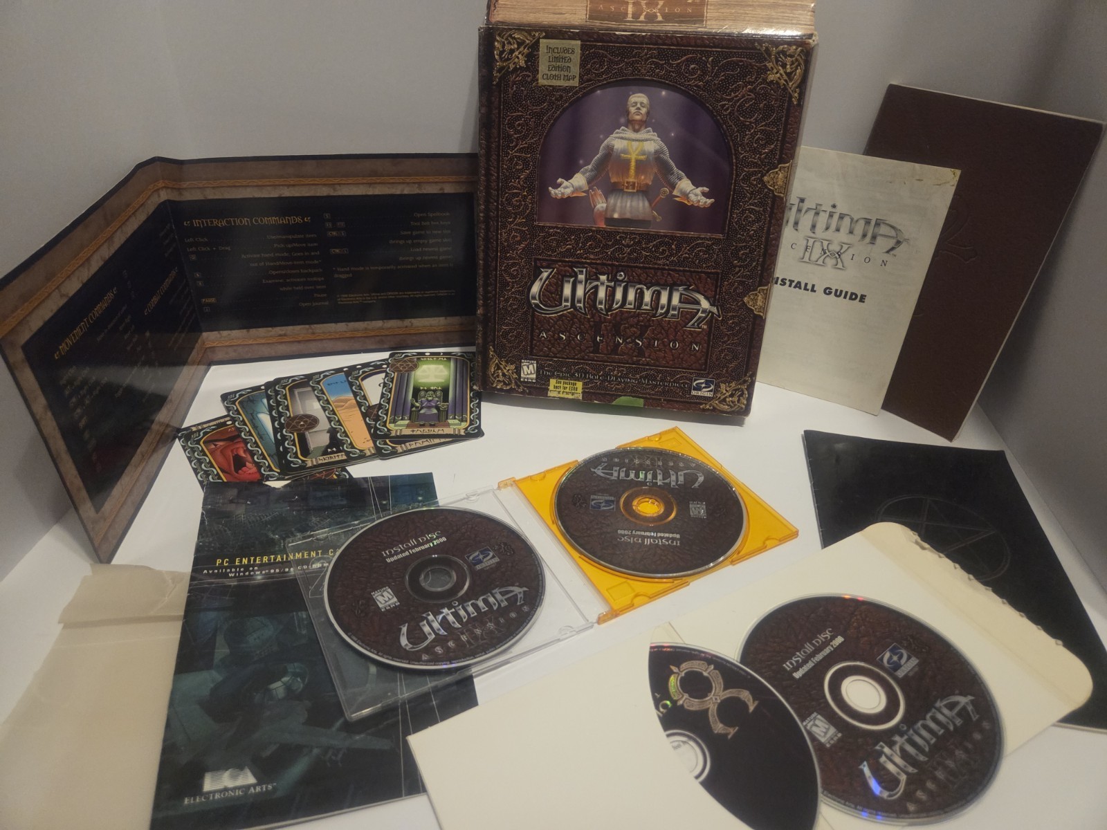 Origin Ultima IX: Ascension Limited Edition PC Manual Cloth Map Ultima Series