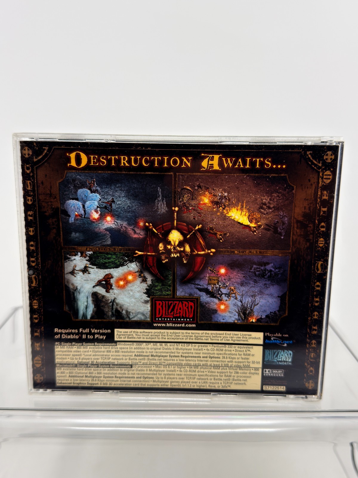 Blizzard Diablo II Expansion Set Lord of Destruction PC Mac 2001 Vintage CD-ROM