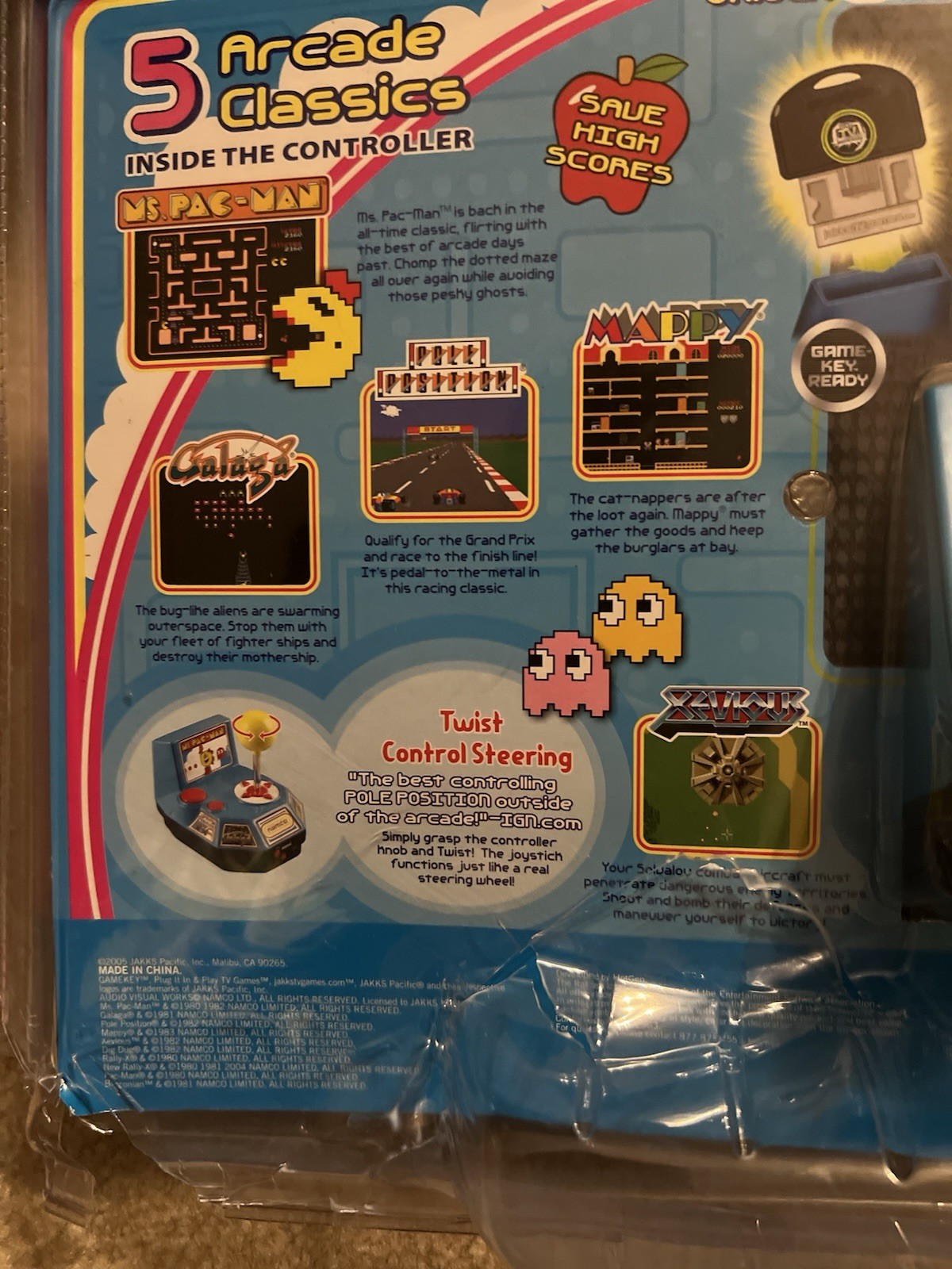 Namco Ms. Pac-Man Plug & Play Super Value GameKey Mega Pack
