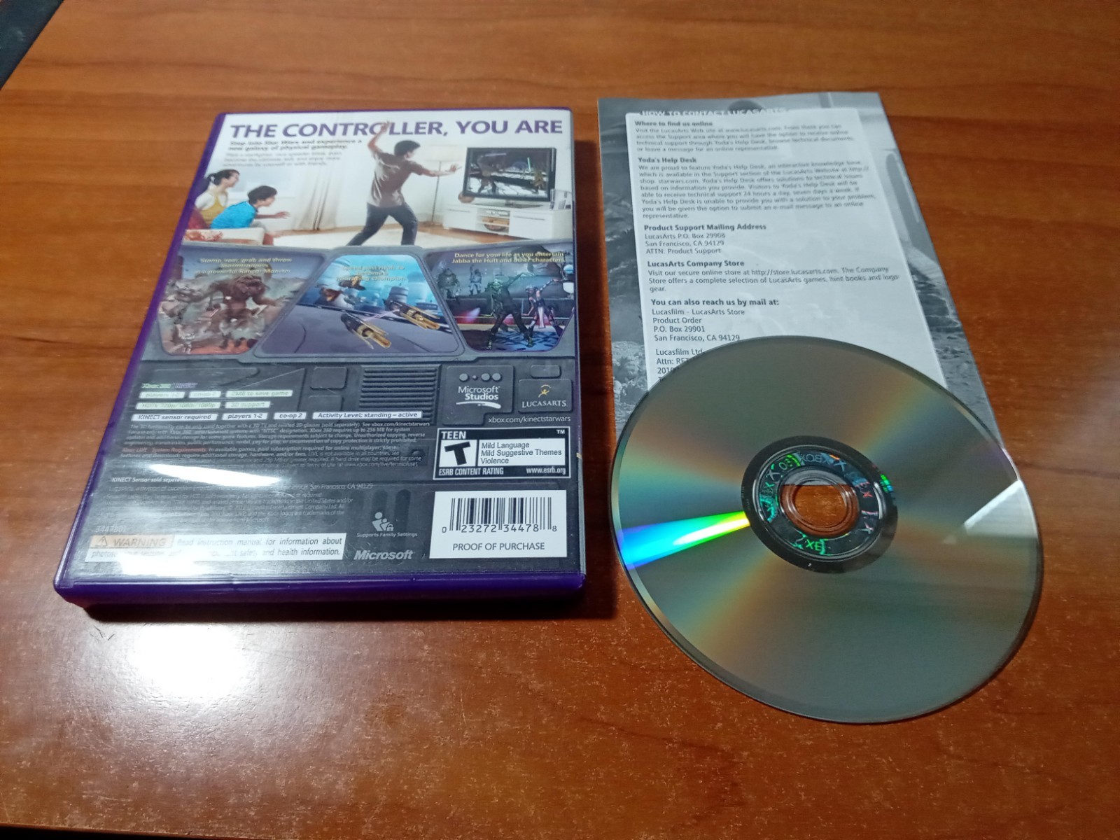 CIB Kinect Star Wars (Microsoft Xbox 360, 2012) Complete *TESTED*