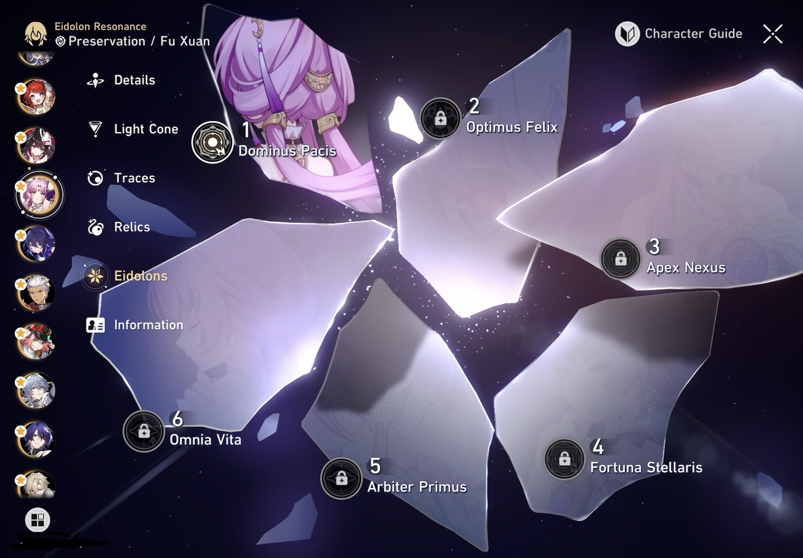 Asia-Honkai: Star Rail 53×5 Account Castorice, Light Cones, Characters, Eidolons