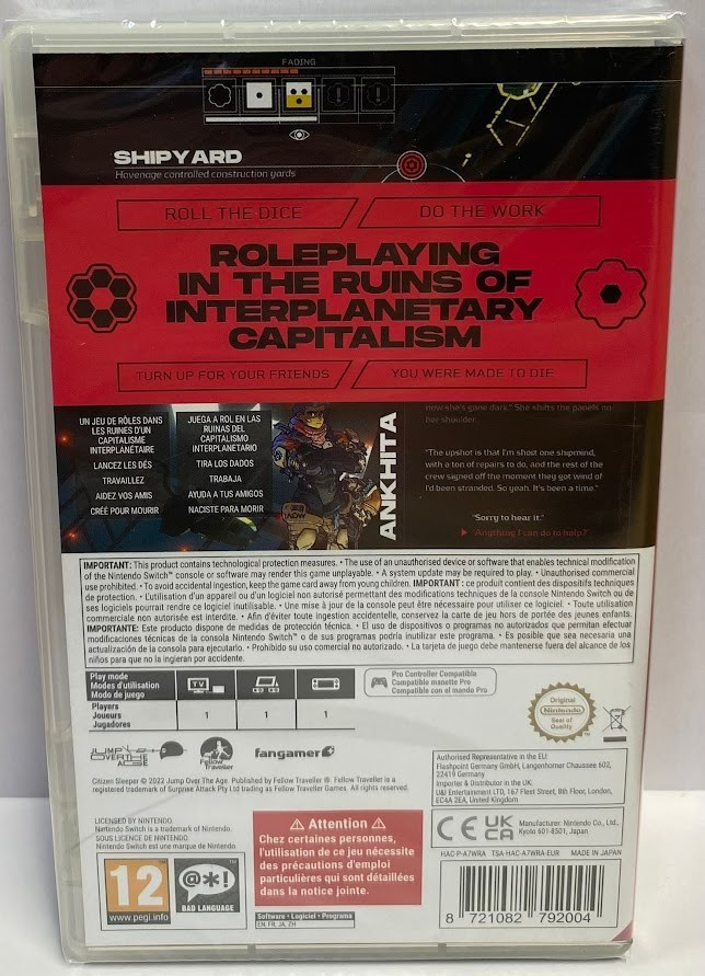 Citizen Sleeper (EU) Switch Brand New Game ( 2024 RPG)