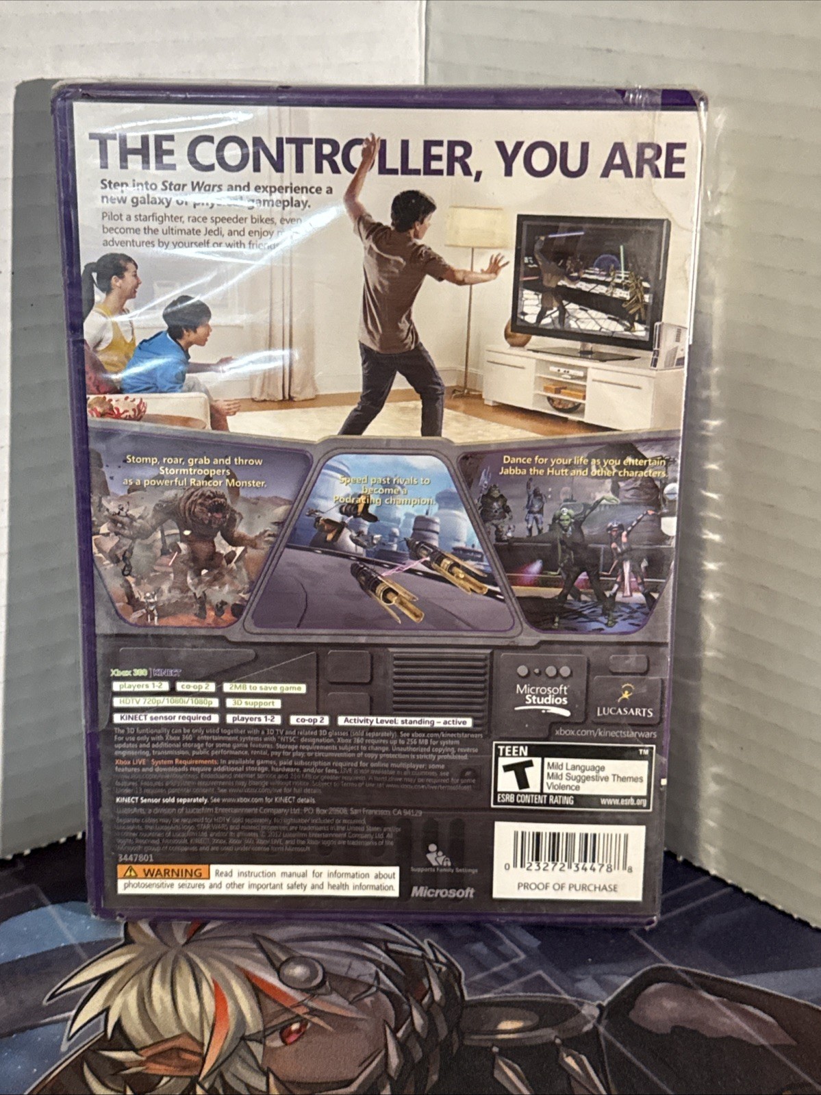 Brand New Kinect Star Wars (Microsoft Xbox 360, 2012) LucasArts Damaged Seal