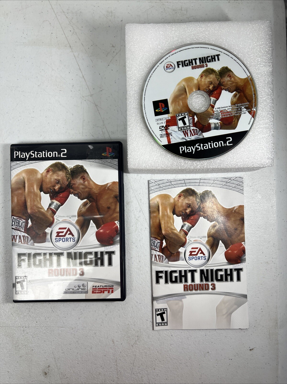 Fight Night Round 3 (Sony PlayStation 2, PS2) Complete W/Manual CIB