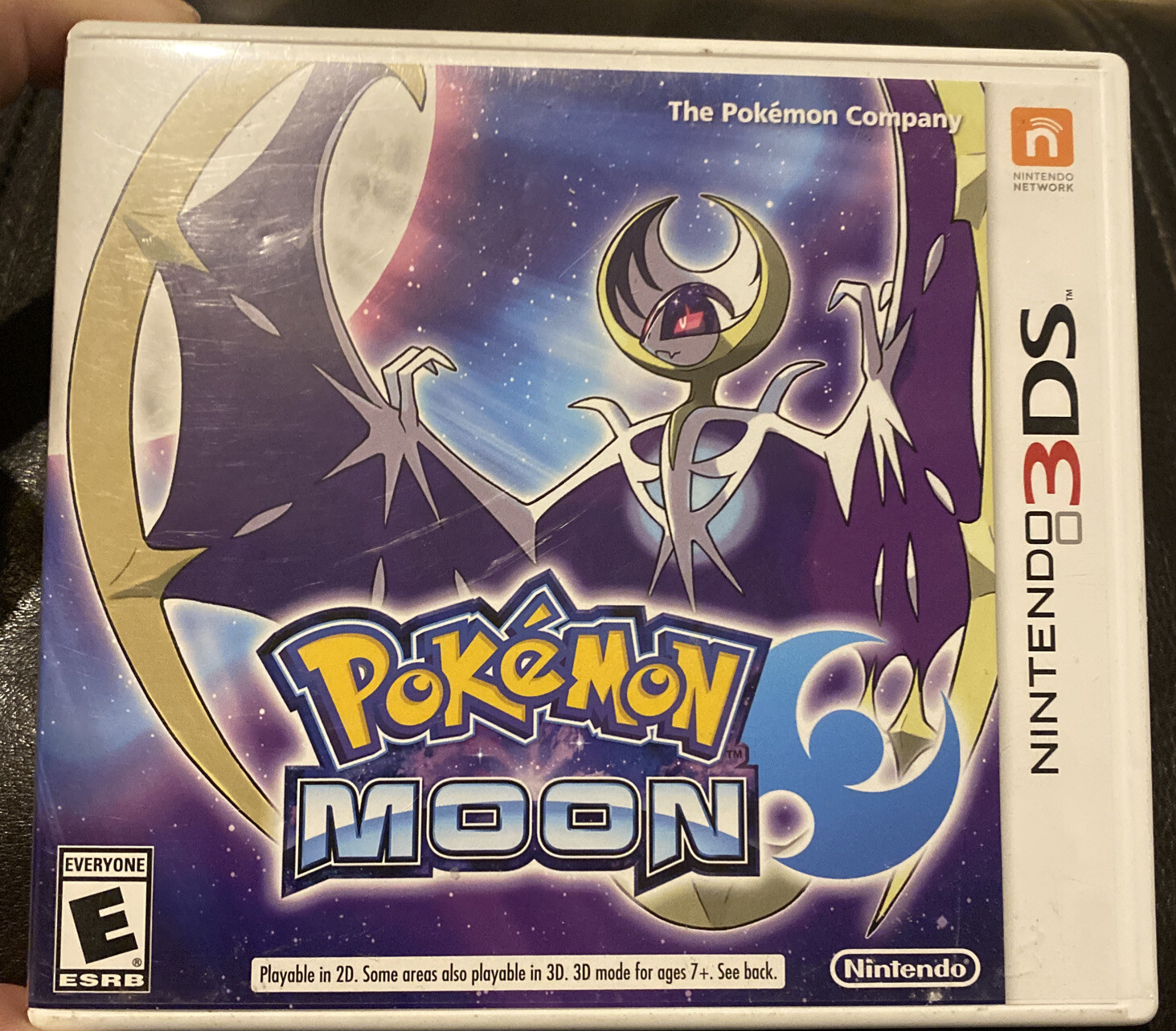 Pokemon Moon Authentic Nintendo 3DS Case + Inserts Only! (No Game)