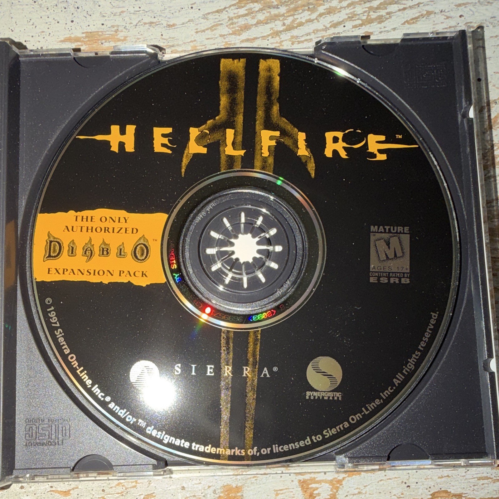 Sierra Hellfire Diablo Series PC CD-ROM Expansion Pack M-Mature Rated (1997)