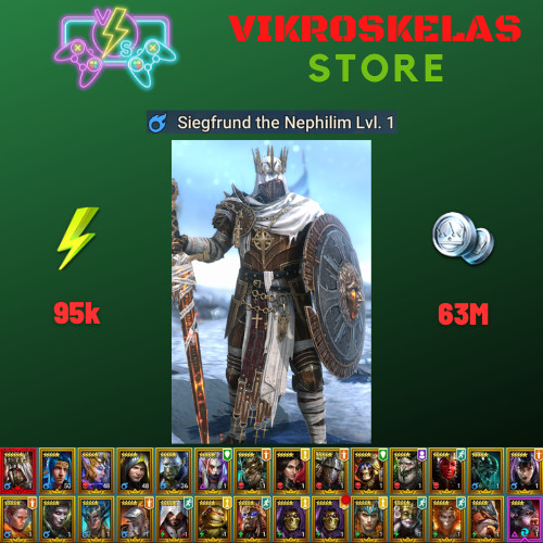 Raid Shadow Legends | Starter Mythical – Siegfrund : 95k energy / 26 Legendary