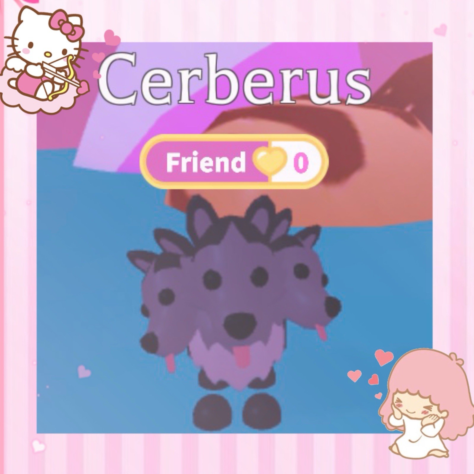 Cerberus Video Game Screenshot In-Game Pet Item Cerberus Friend Adopt Me