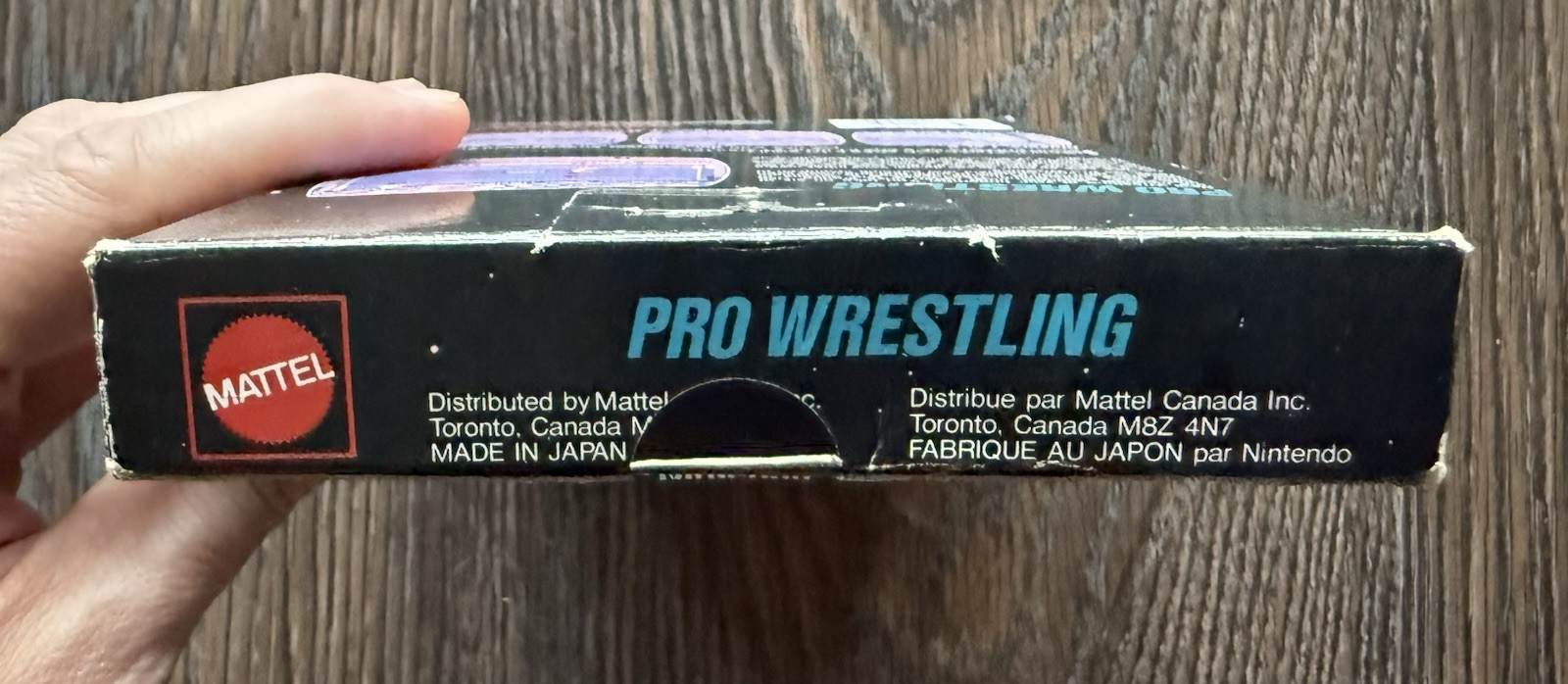 Pro Wrestling Complete in Box CIB Hangtab Canadian Version (Nintendo, NES 1987)