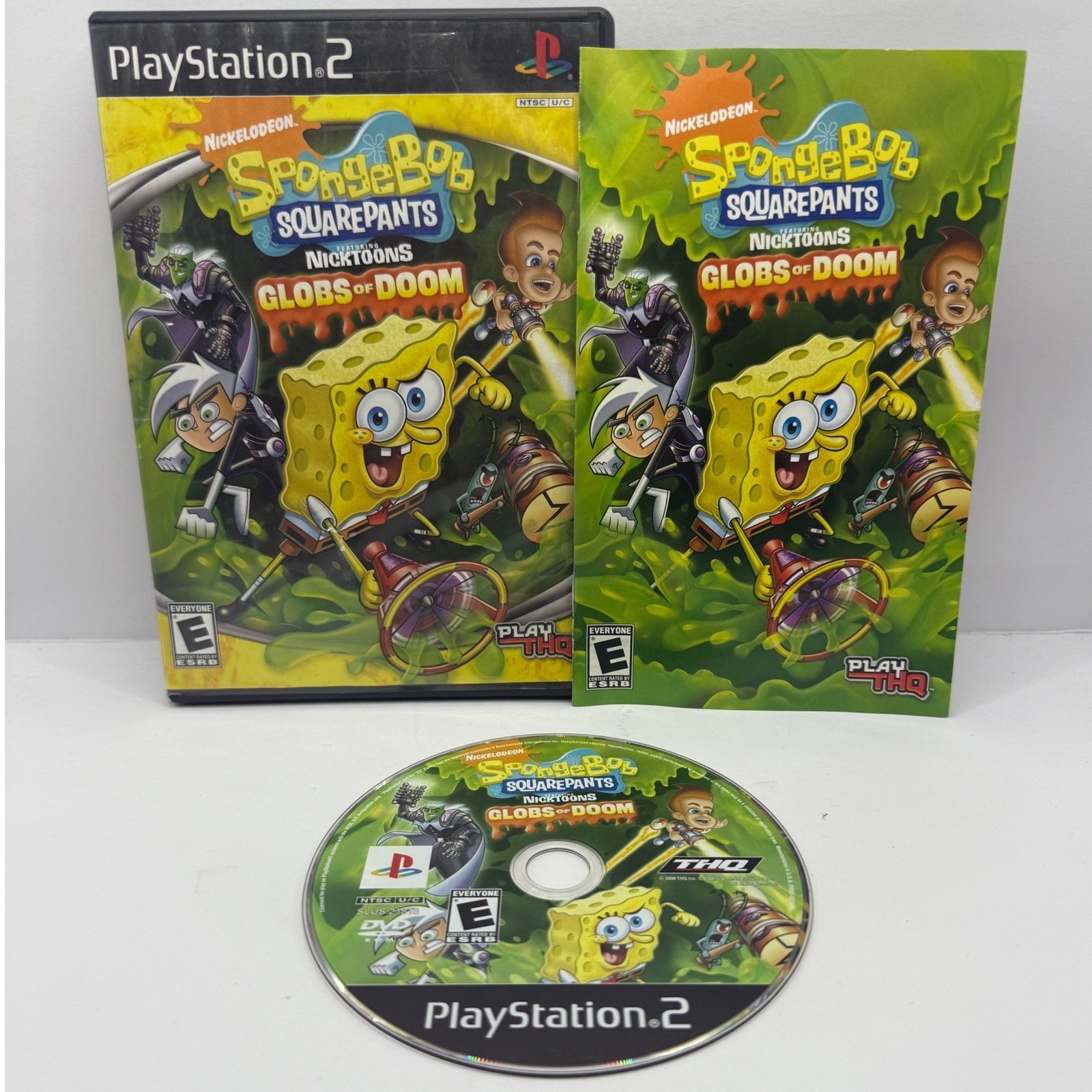 SpongeBob SquarePants Globs of Doom Sony PlayStation 2 PS2 CIB 2008 Tested