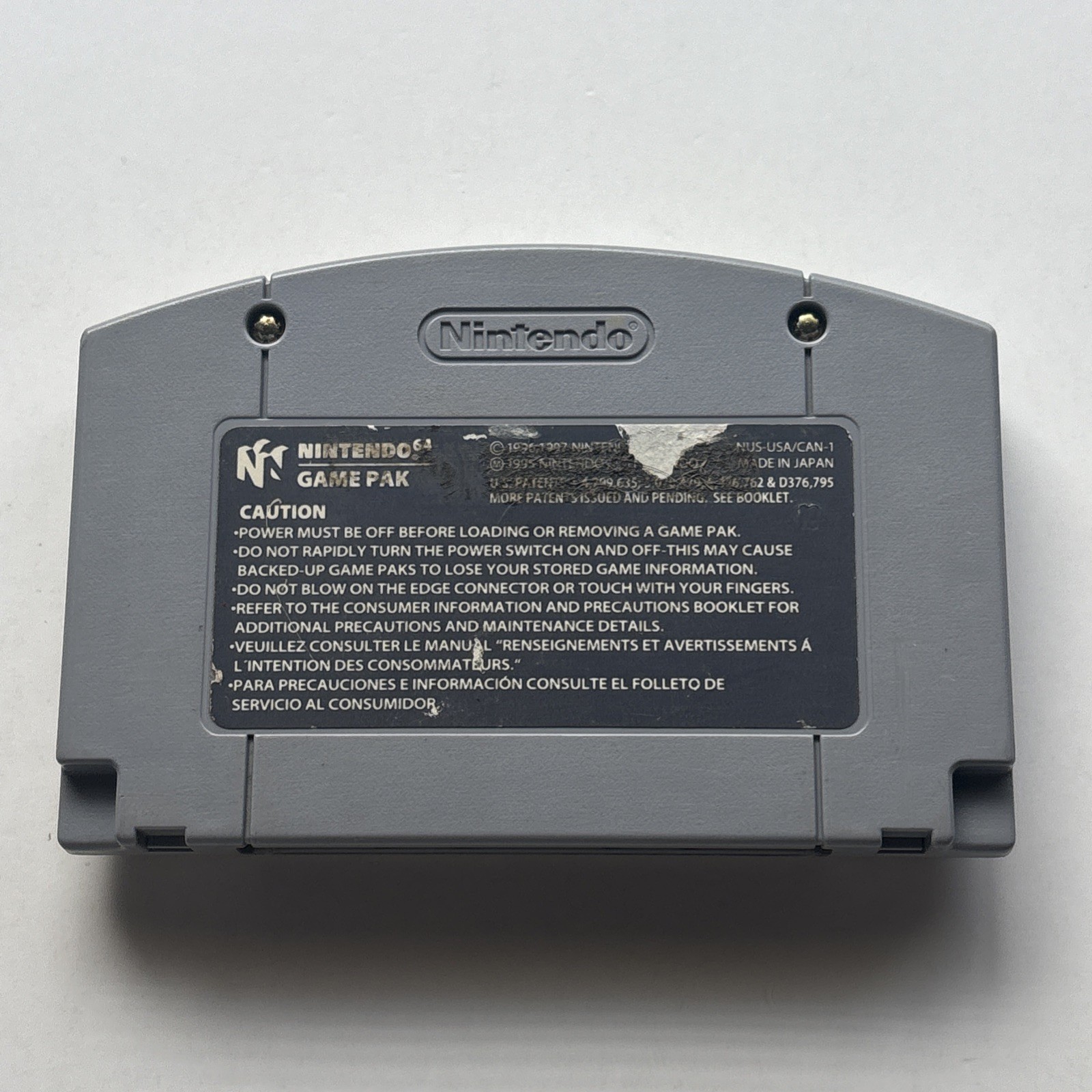 StarCraft 64 (Nintendo 64 N64, 2000) Authentic Game Cartridge TESTED Star Craft