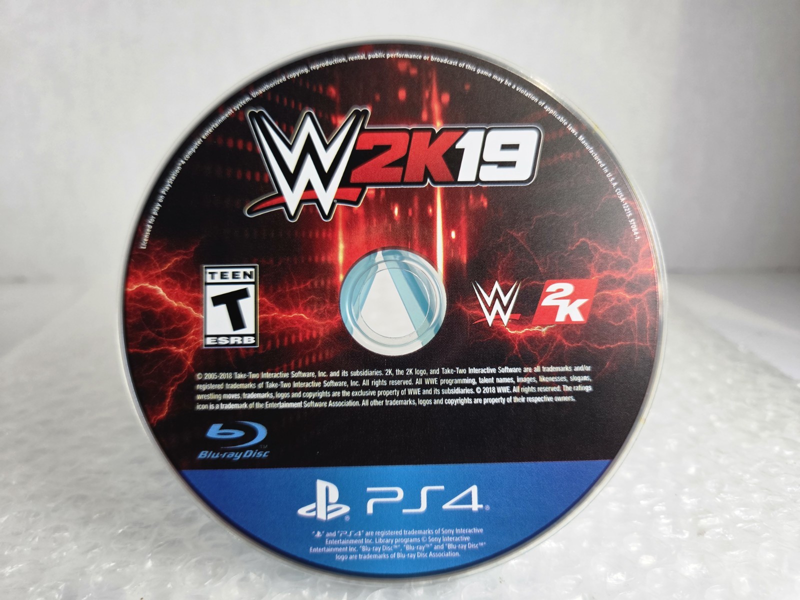 WWE 2K19 PS4 Sony PlayStation 4 2018 Complete In Box CIB Tested Take Two 2k Game