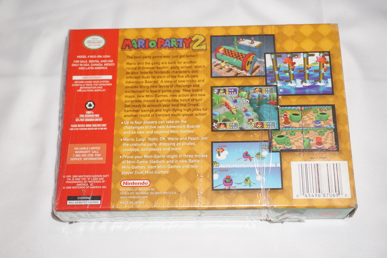 Mario Party 2 (Nintendo 64 N64) Complete in Box CIB