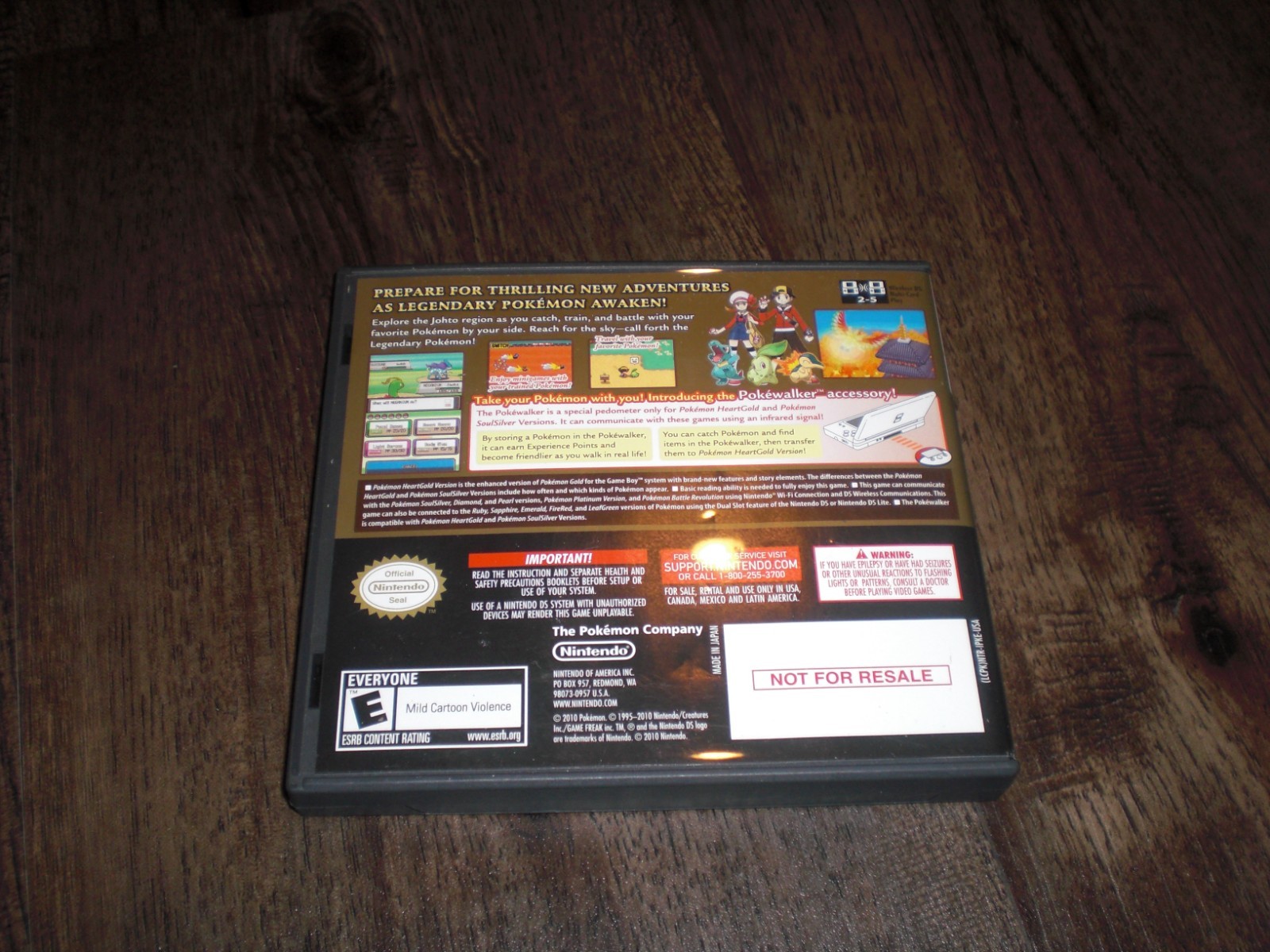 AUTHENTIC Pokemon HeartGold Version GENUINE Nintendo DS 3DS XL CIB COMPLETE OEM