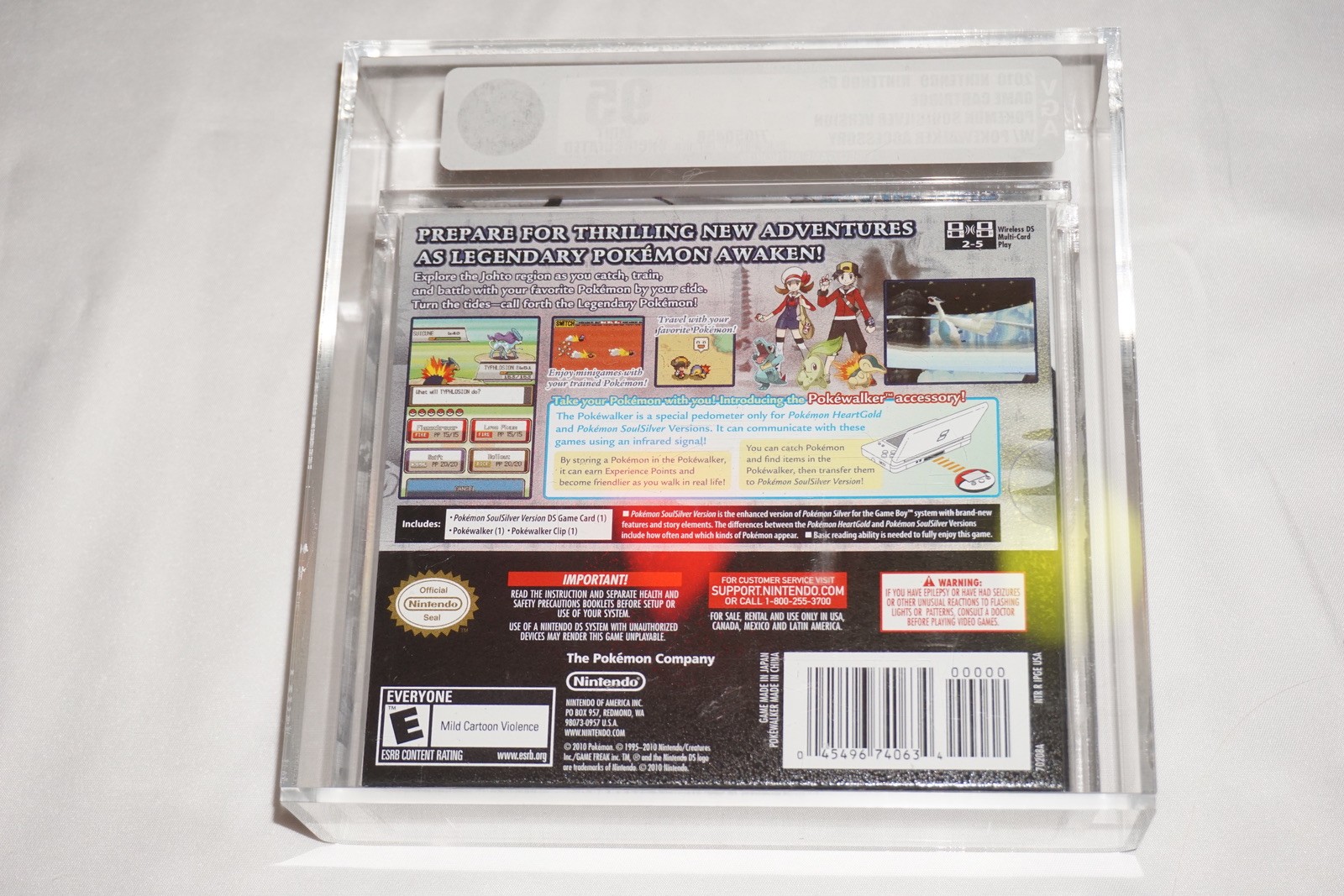 Pokemon: SoulSilver Bundle Pokewalker (Nintendo DS) NEW VGA 95 Uncirculated