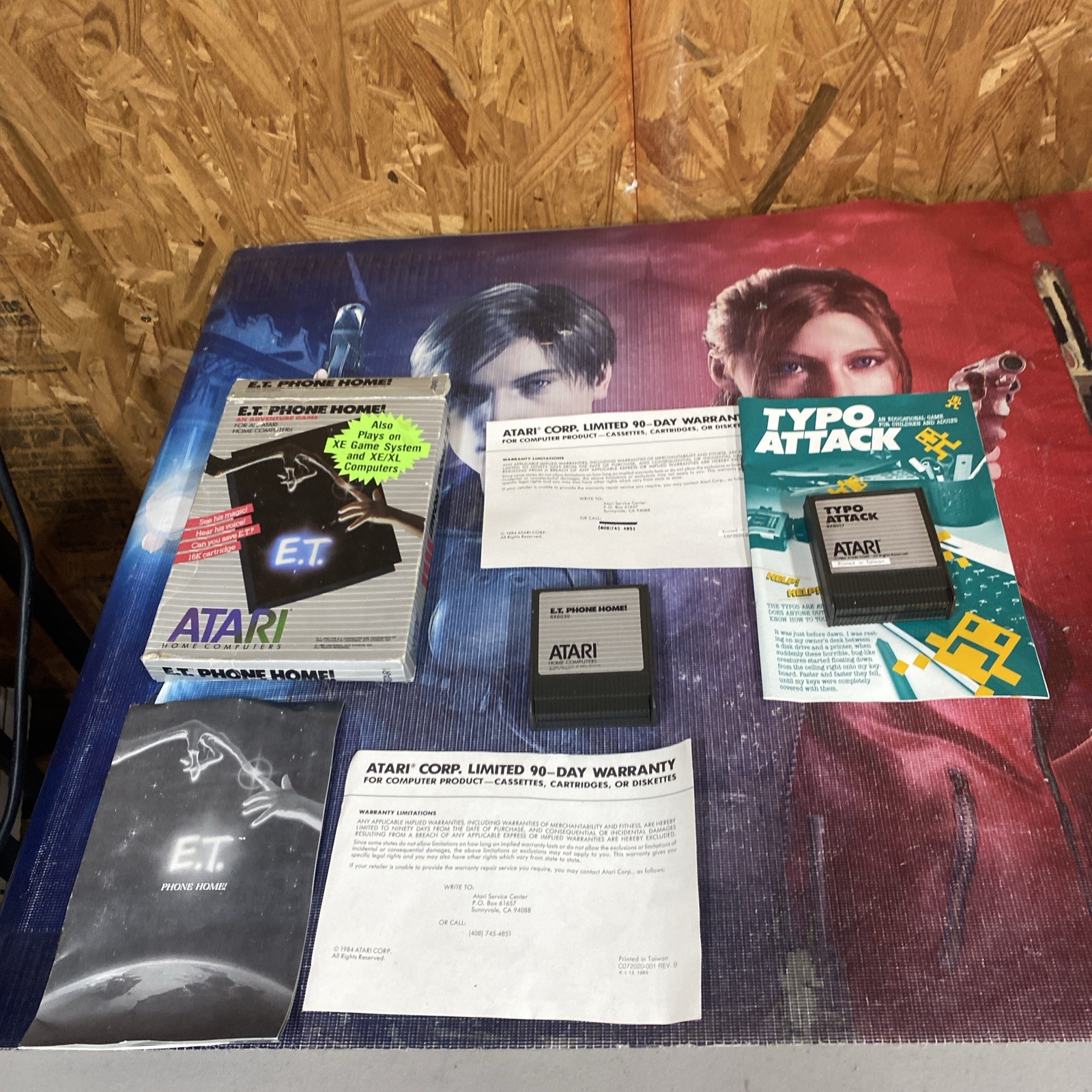 E.T. Phone Home! Atari 400/800 XE XL Complete Plus Typo Attack Great Condition
