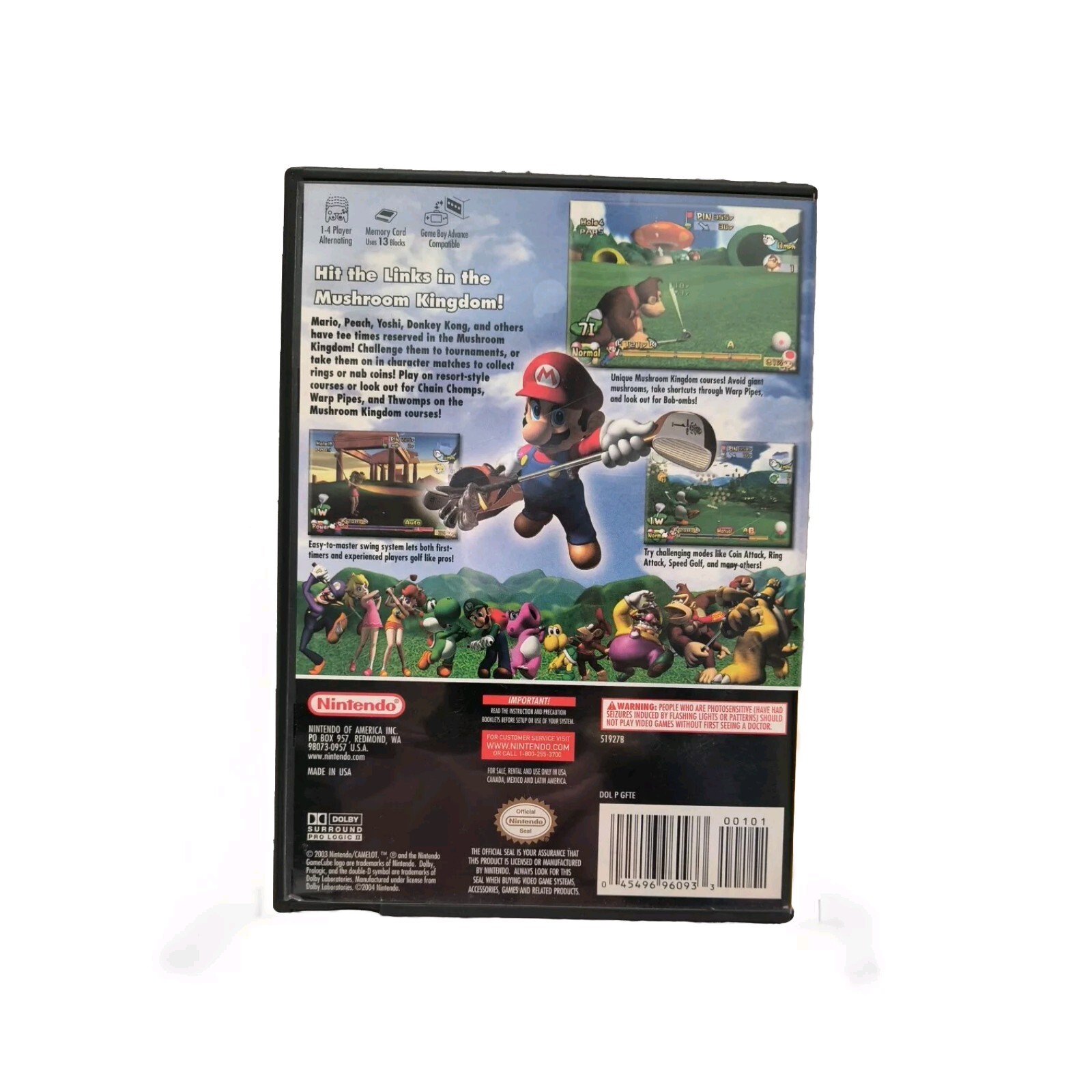 Mario Golf Toadstool Tour Nintendo GameCube Complete CIB