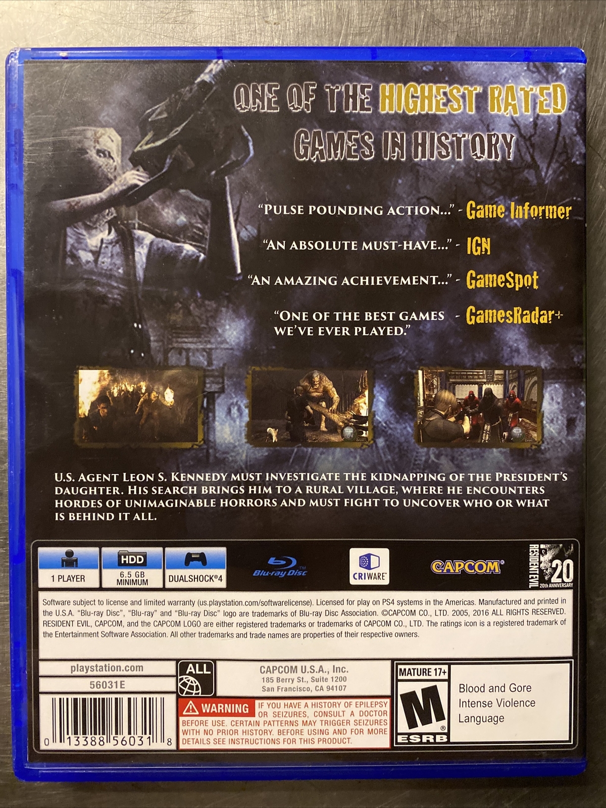 Resident Evil 4 (PlayStation 4, 2016)