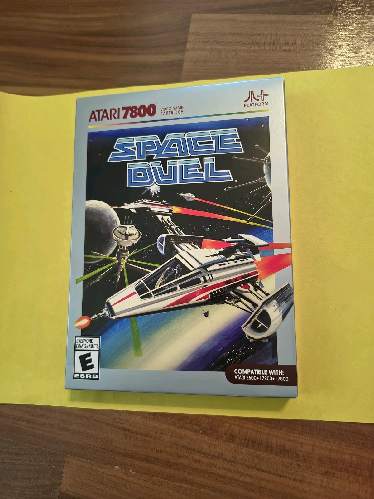 Atari 7800 Game Space Duel, CIB, Very Good Condition, Sold Out At Amazon