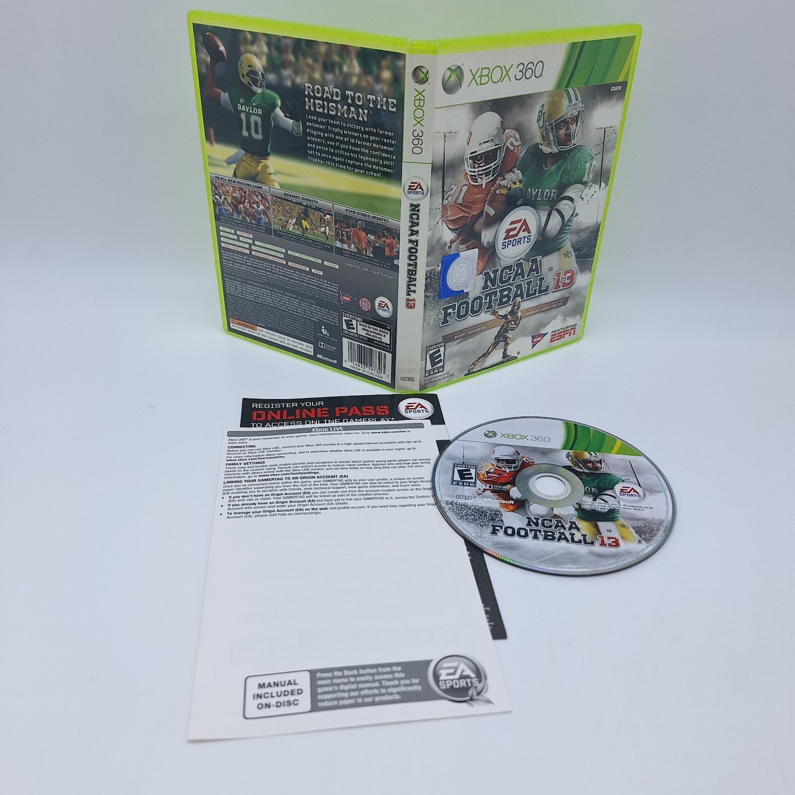 NCAA Football 13 (Microsoft Xbox 360, 2012) complete CIB