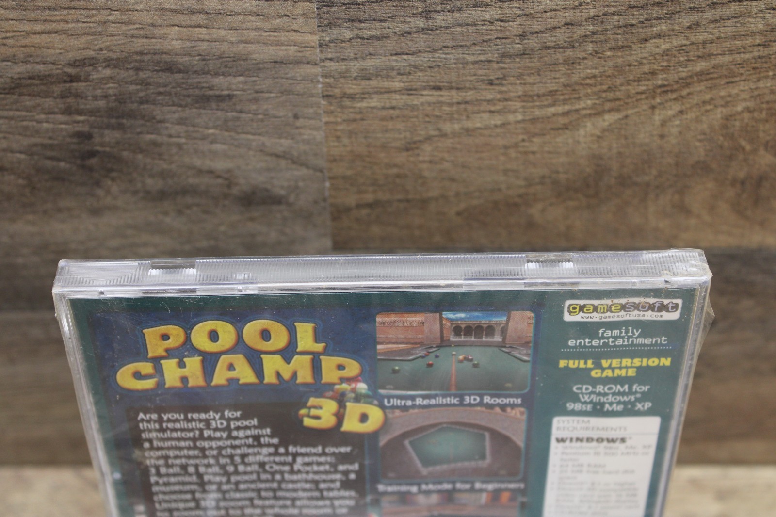 Vintage New GameSoft Pool Champ 3D PC Video Game (2005) Windows VISTA/XP/98SE