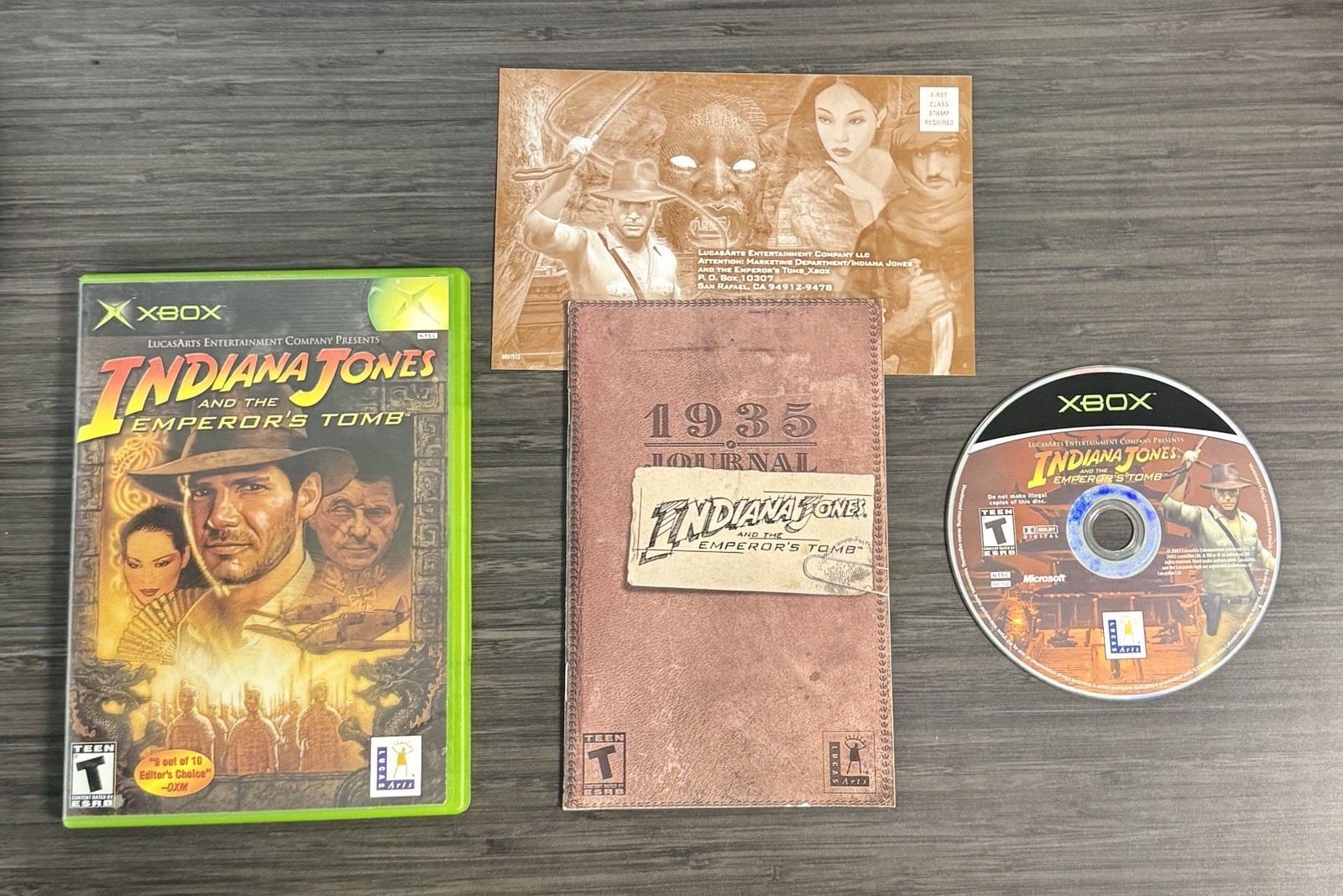Indiana Jones and the Emperor’s Tomb (Xbox, 2003) CIB Complete Works Resurfaced