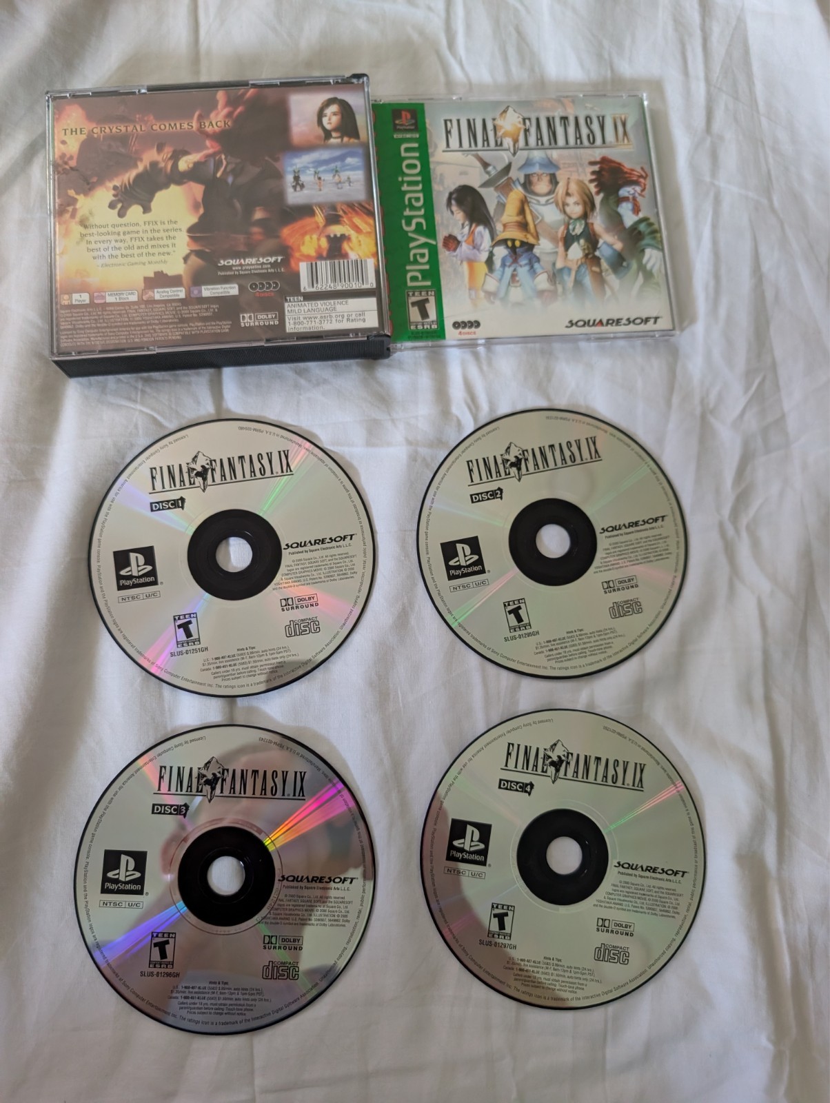PS1 Final Fantasy IX 9 FFIX TESTED