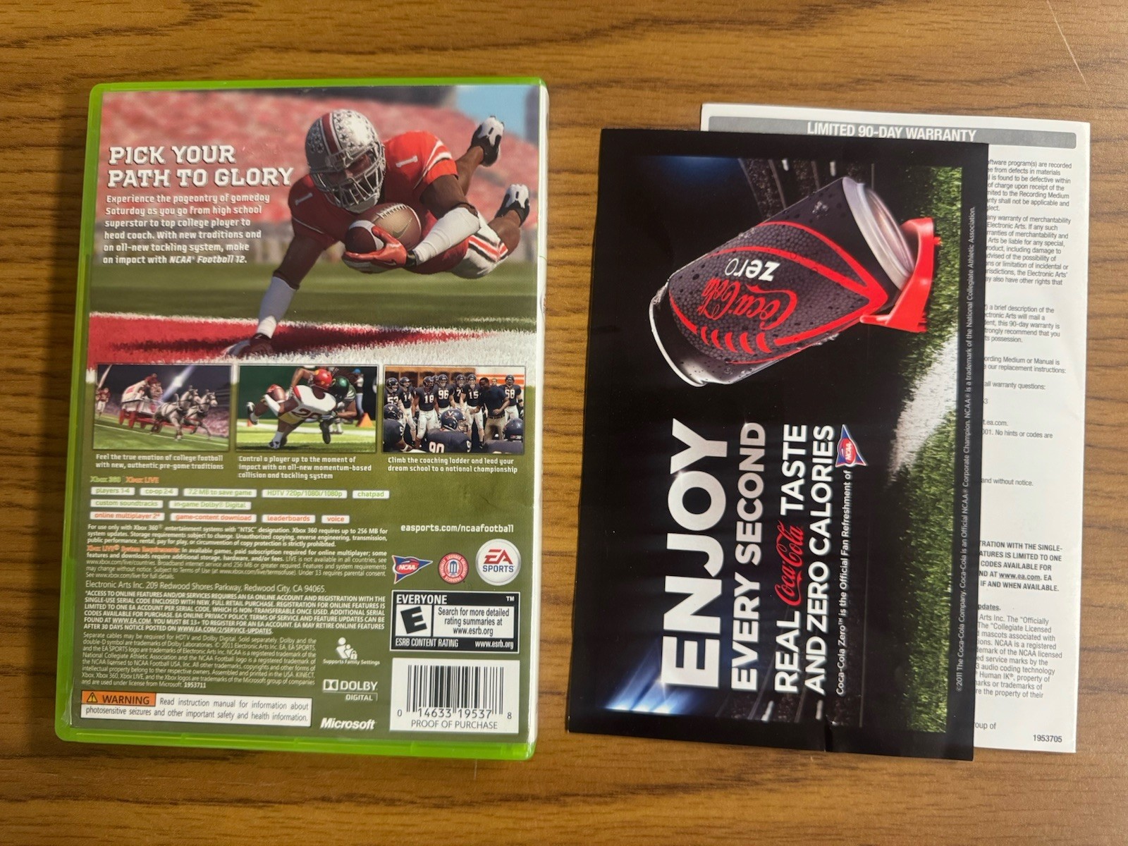 NCAA Football 10 11 12 13 (Microsoft Xbox 360, 2012) CIB Complete w/ Inserts