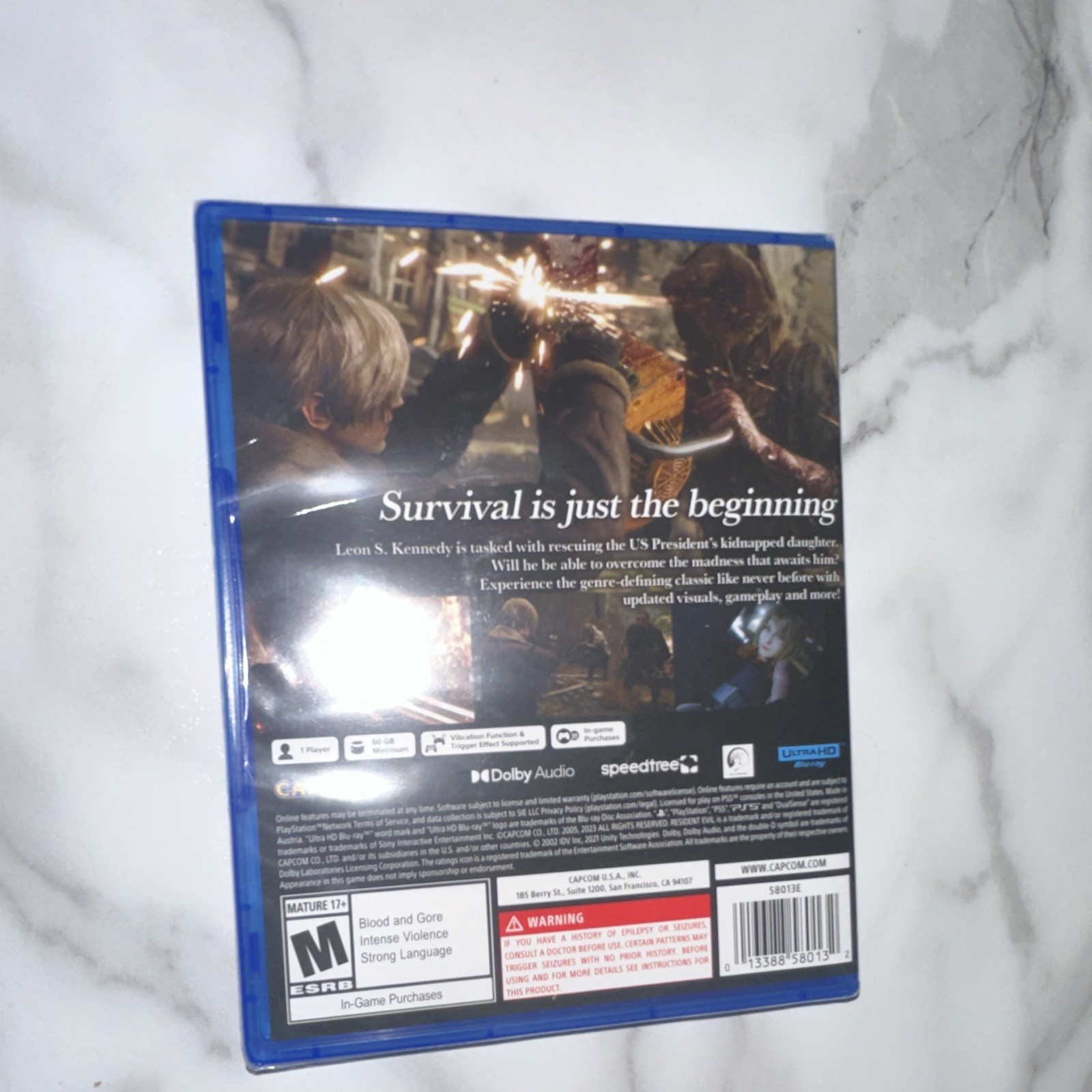 Capcom Resident Evil 4 PS5 M Mature Survival Horror In-Game Purchases NTSC-U/C