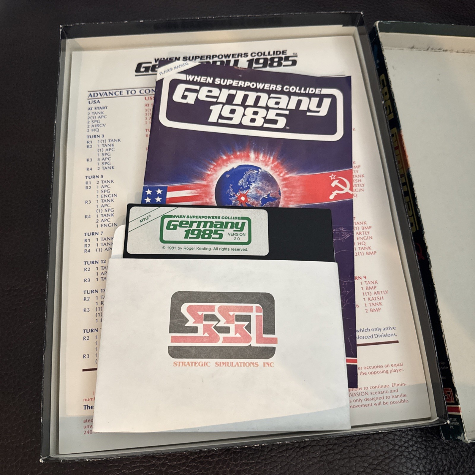 RARE Germany 1985 SSI Big Box PC Game