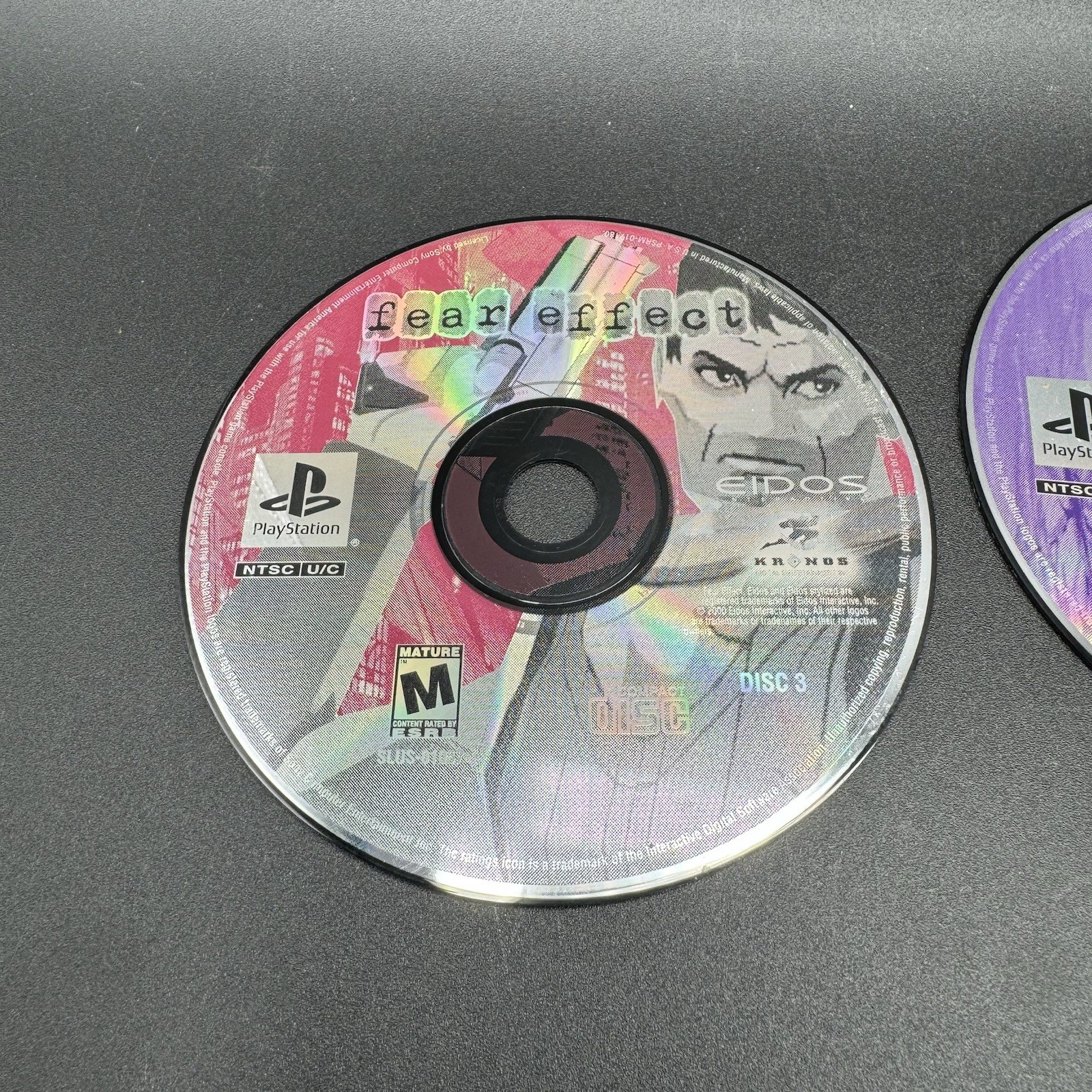 Fear Effect Sony PlayStation 1 2000 PS1 Discs Only Tested And Works Fast Ship