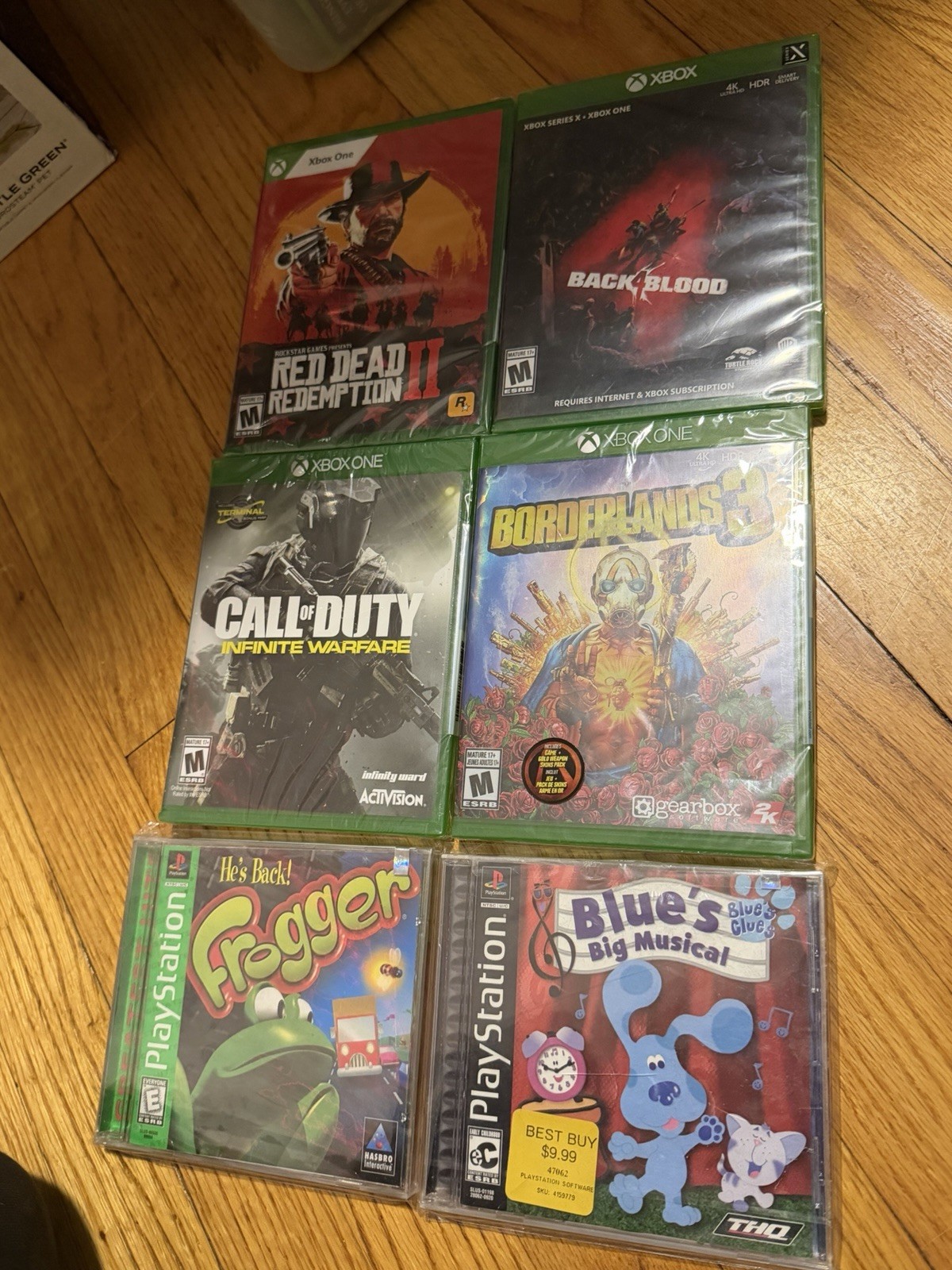 Lot of 6 Sealed Video Games Xbox One and Ps1 Games Bundle Lot