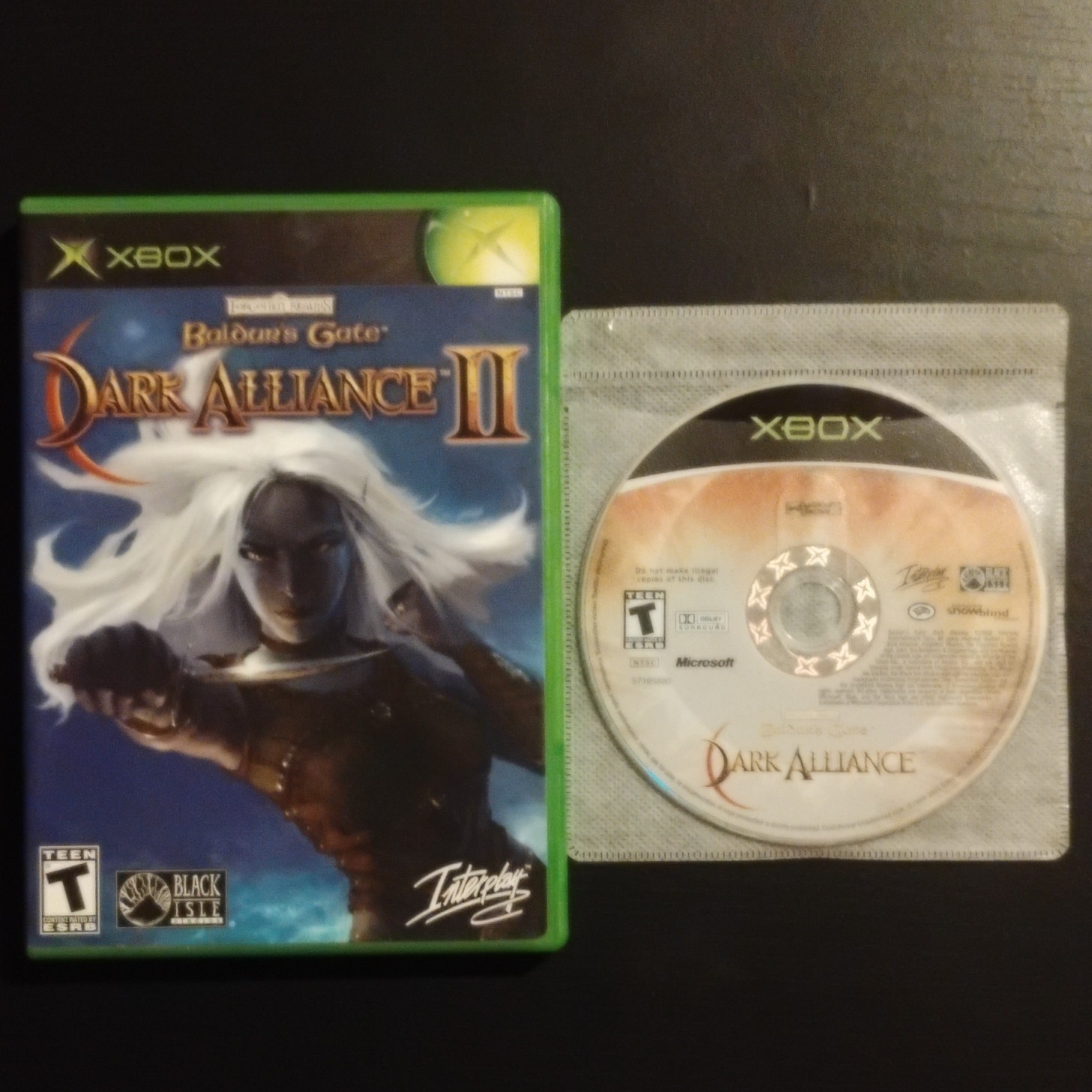 Baldur’s Gate: Dark Alliance 1 & 2 Xbox Dungeon Crawler/Hack-and-Slash Games Lot