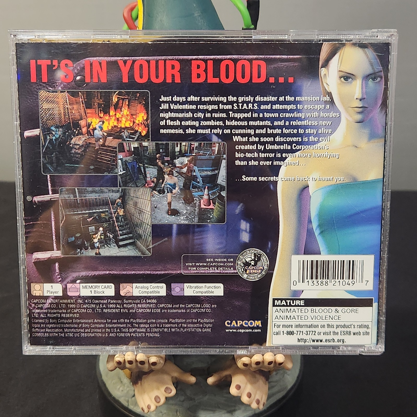 Capcom Resident Evil 3: Nemesis PlayStation 1 NTSC-U/C 1999 1 Player Analog