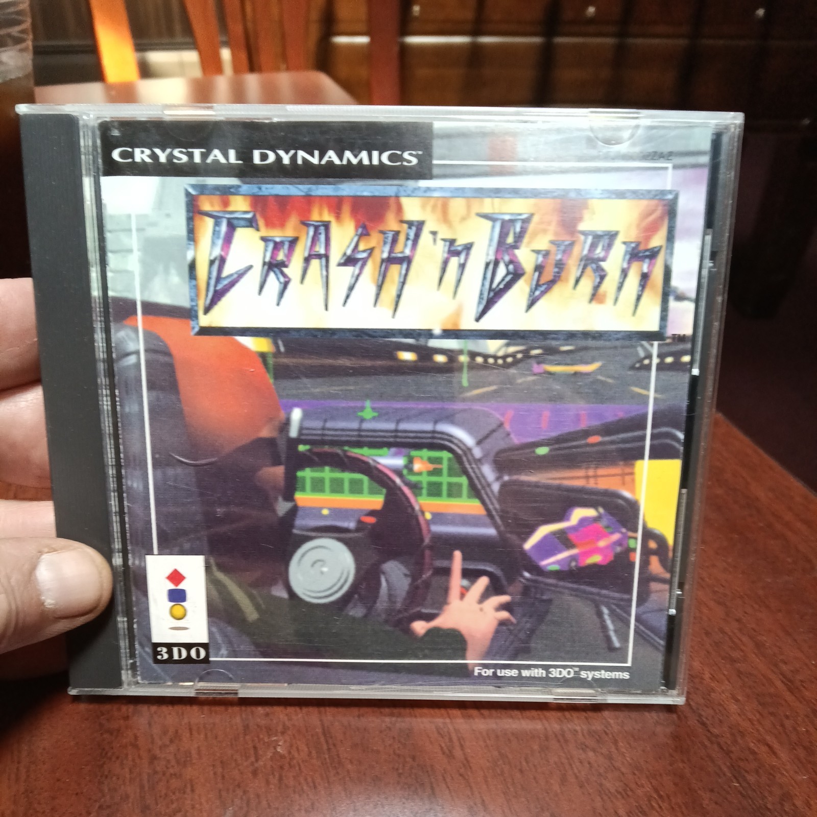 CRASH ‘N BURN Panasonic 3DO Video Game and Manual
