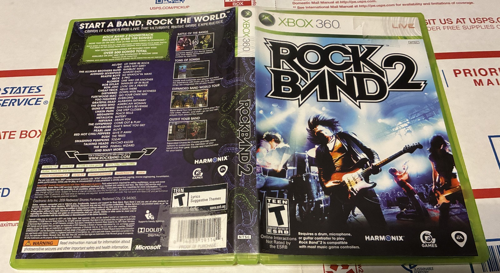 Rock Band 2 (Microsoft Xbox 360, 2008) Complete *GAME ONLY*