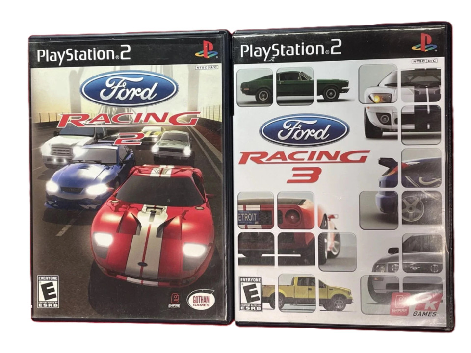 Sony PlayStation 2 PS2 Ford Racing 2 & 3 Complete GAME DVD DISCS INSIDE TESTED