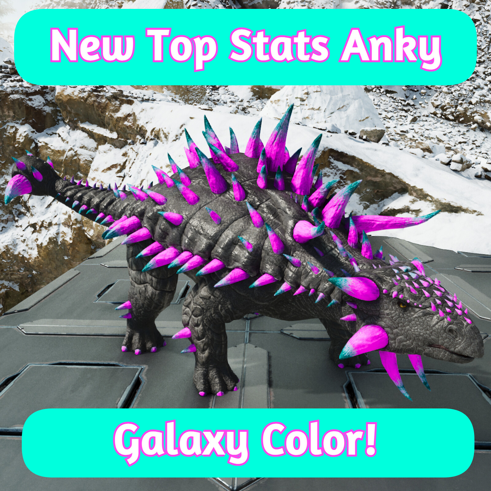 ARK Survival Ascended TOP STATS Galaxy Anky | Ankylosaurus – PC/XBOX/PS5 PvE ASA