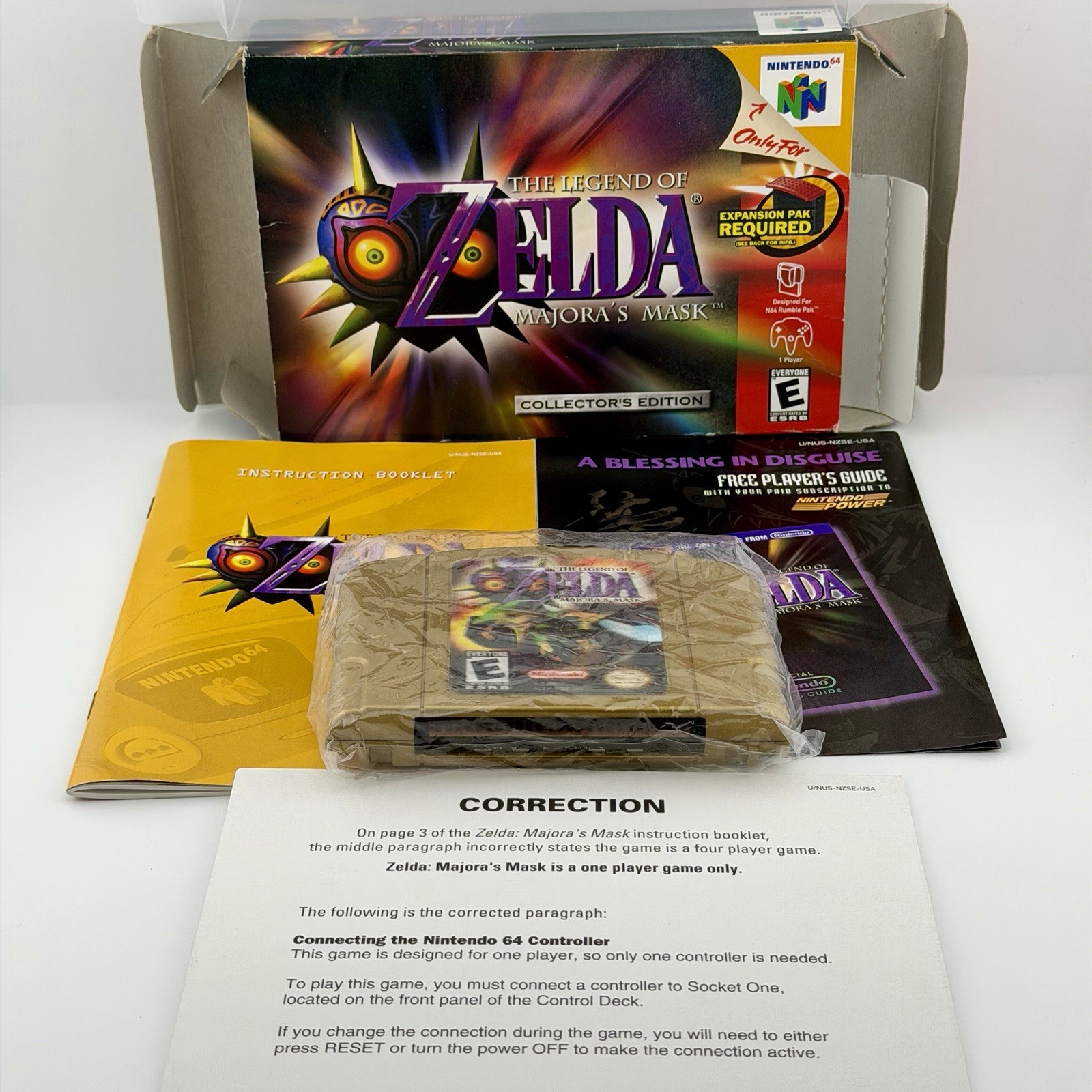 Legend of Zelda: Majora’s Mask Collector’s Edition Complete w/ Box & Manual N64