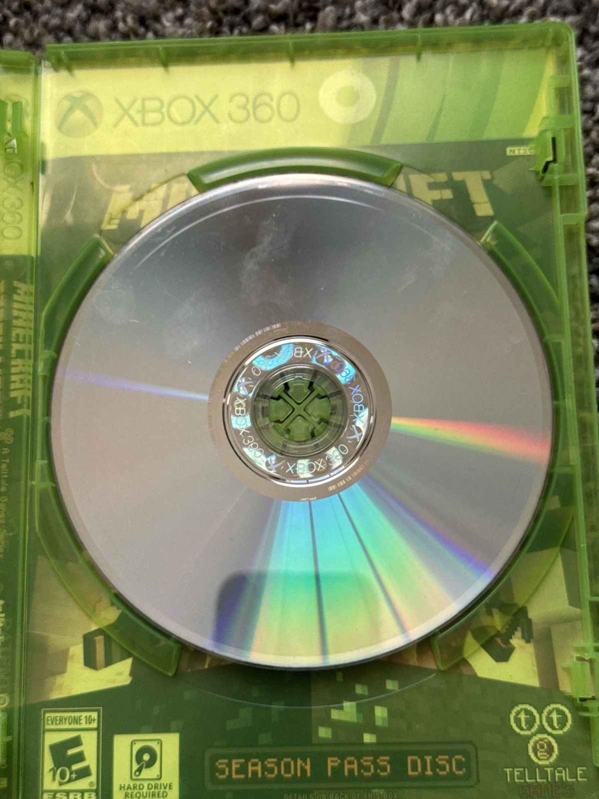 Minecraft Story Mode Season Pass Disc Xbox 360 Tested Working Telltale Mojang