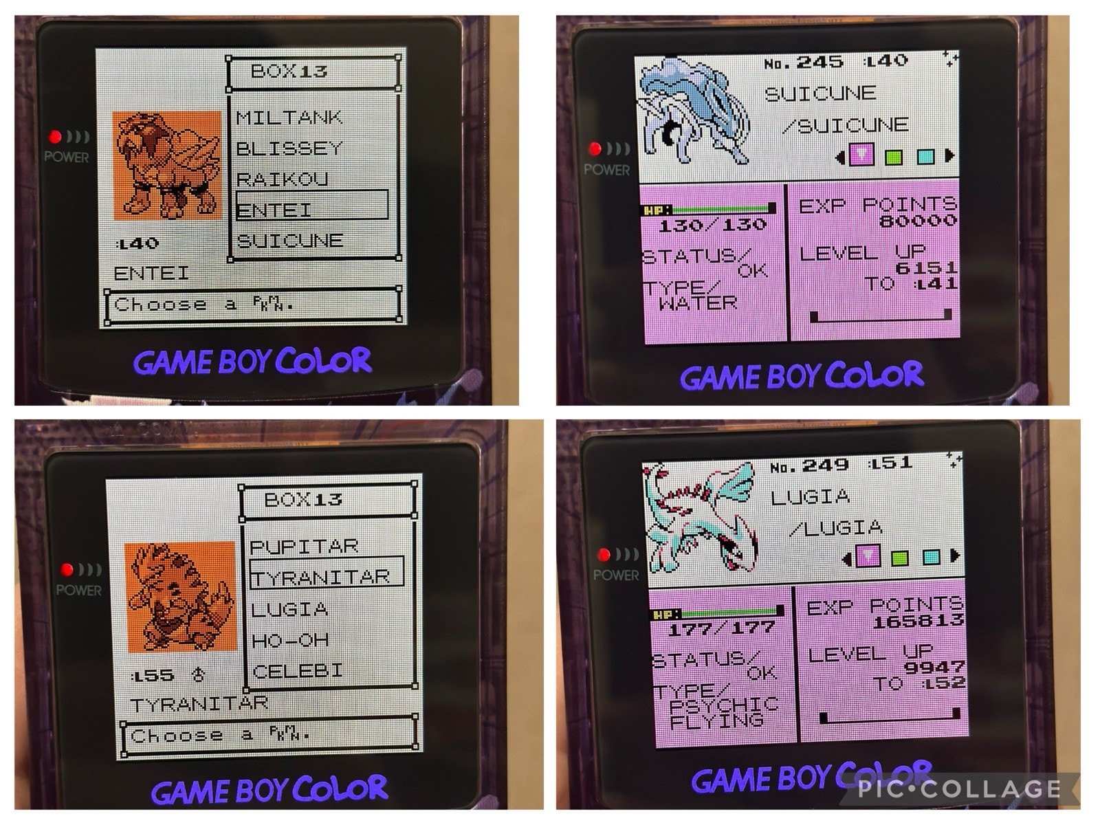 Pokemon Gold w/ All 251 Complete Shiny Pokedex Authentic Saves Max Money Items